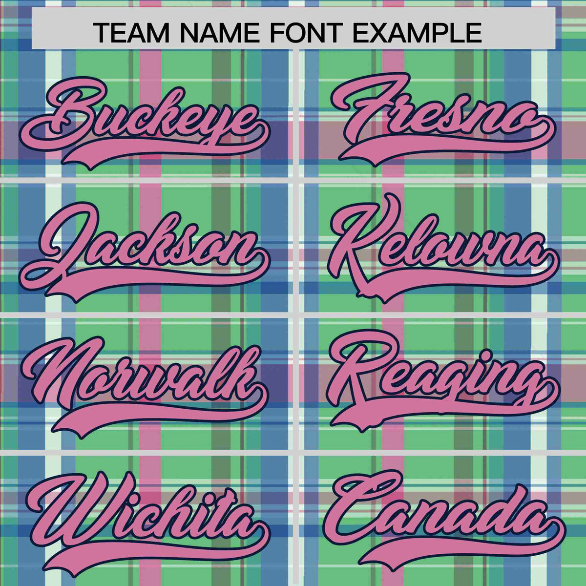 Custom Multi Color Personalized Plaid Design Authentic Baseball Jersey