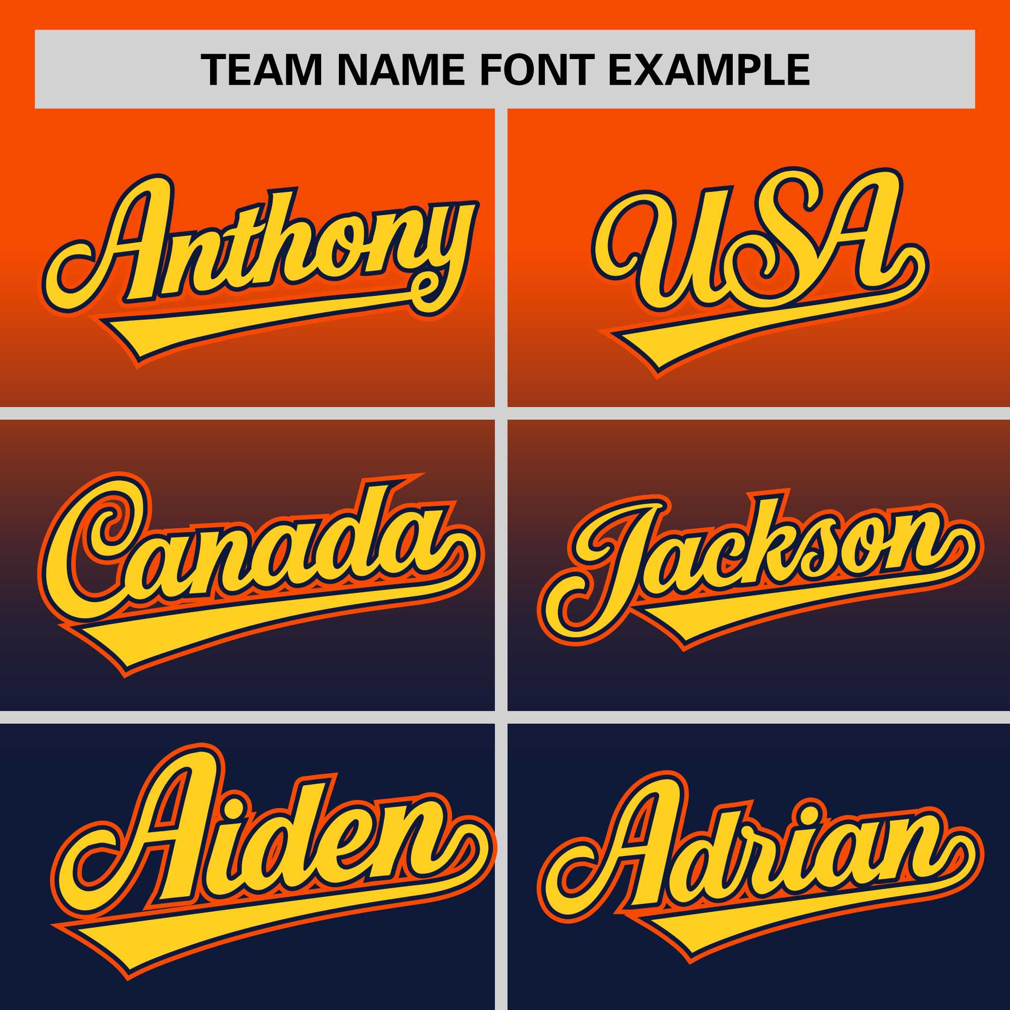 Custom Navy Orange Gradient Fashion Design Authentic Baseball Jersey