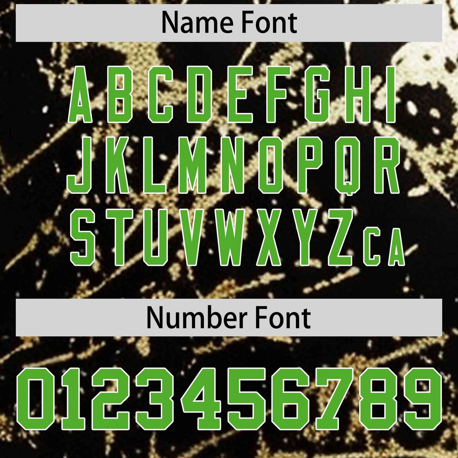 Custom Black Light Green Metallic Gold Splatter Breathable&Wrinkle-Resistant Baseball Jersey