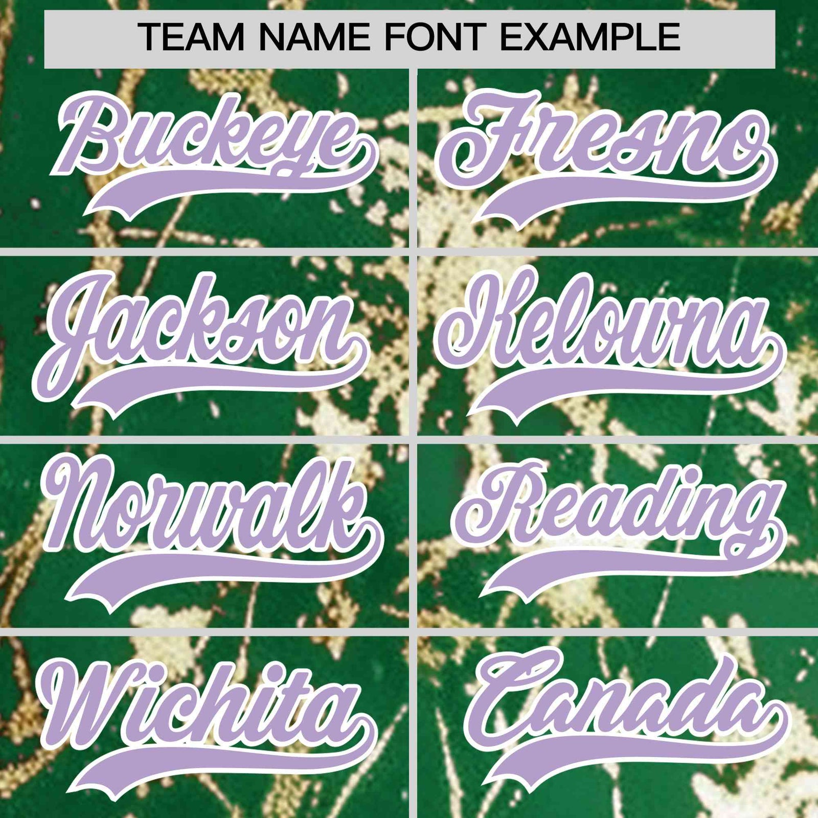 Custom Kelly Green Light Purple Metallic Gold Splatter Urban Streetwear Baseball Jersey