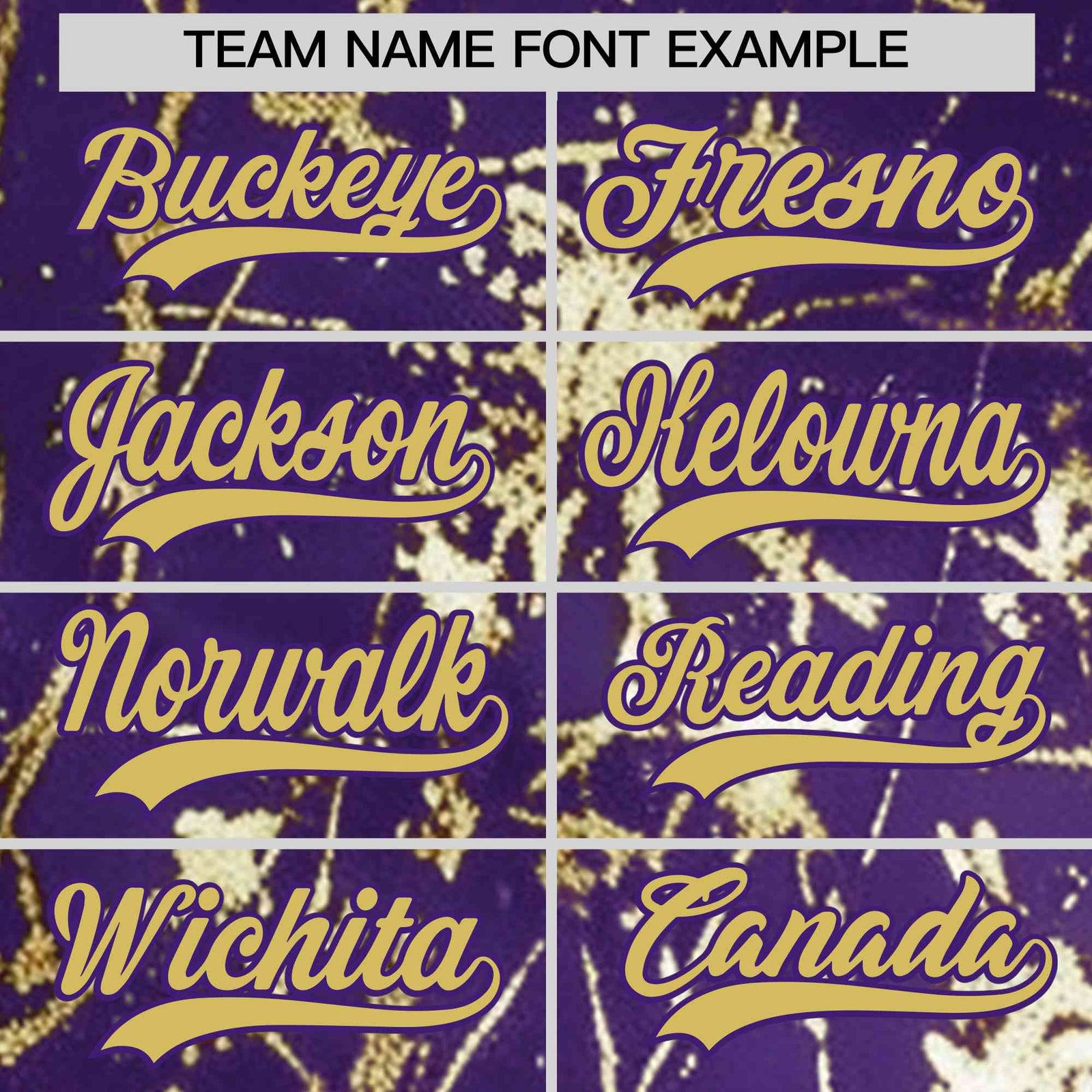 Custom Purple Old Gold Black&Shiny Gold Cracked Foil Hip Hop Button Down Baseball Jersey