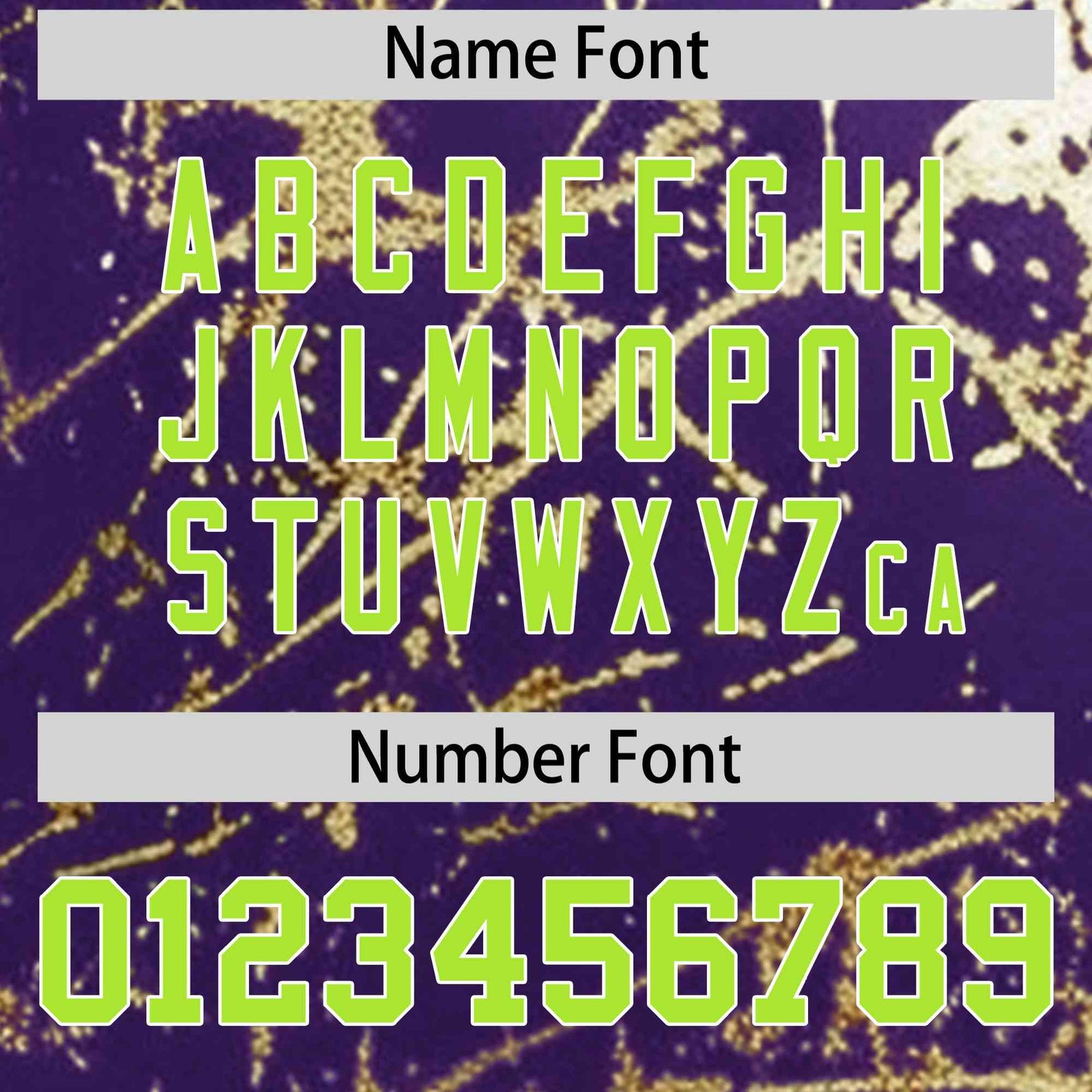 Custom Purple Neon Green Metallic Gold Splatter Urban Streetwear Baseball Jersey