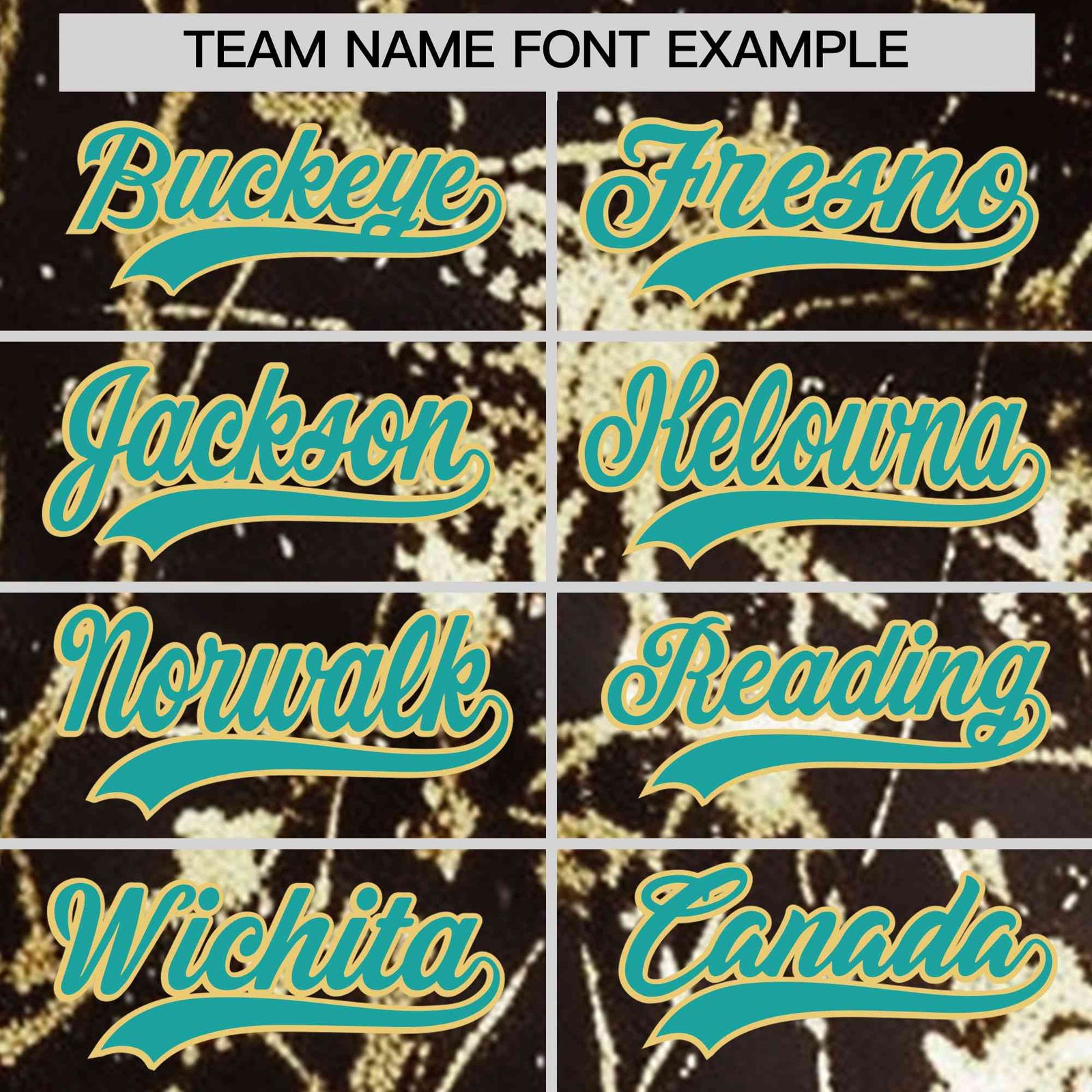 Custom Brown Aqua Metallic Gold Splatter Breathable&Wrinkle-Resistant Baseball Jersey