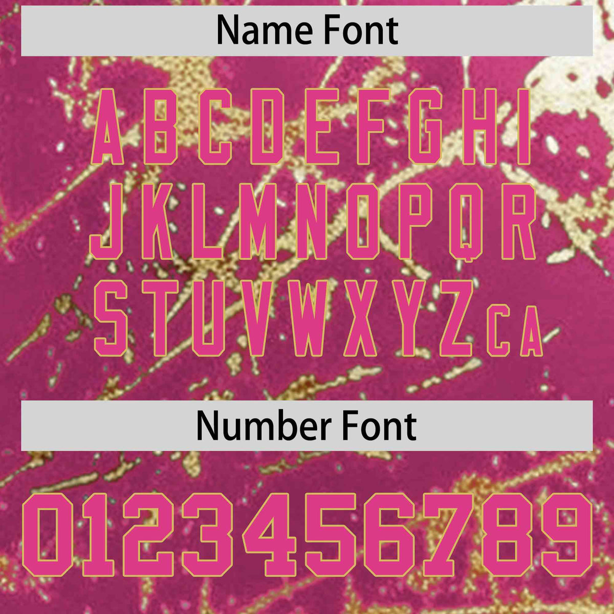 Custom Pink Old Gold Shiny Gold Cracked Texture Baseball Jersey