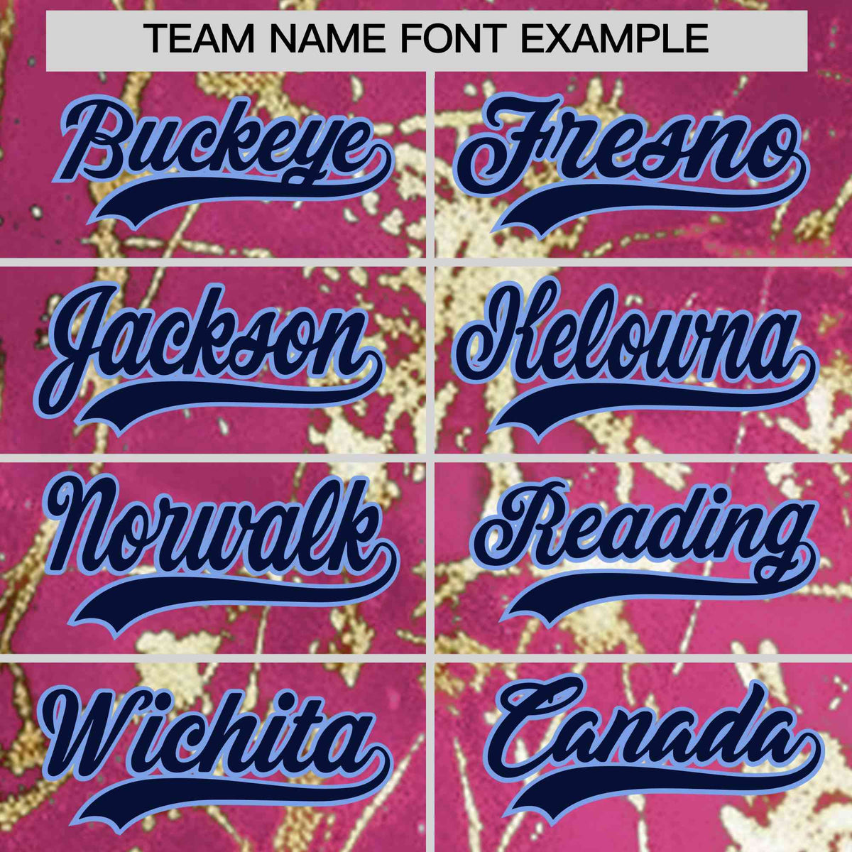 Custom Pink Navy Metallic Gold Splatter Breathable&amp;Wrinkle-Resistant Baseball Jersey