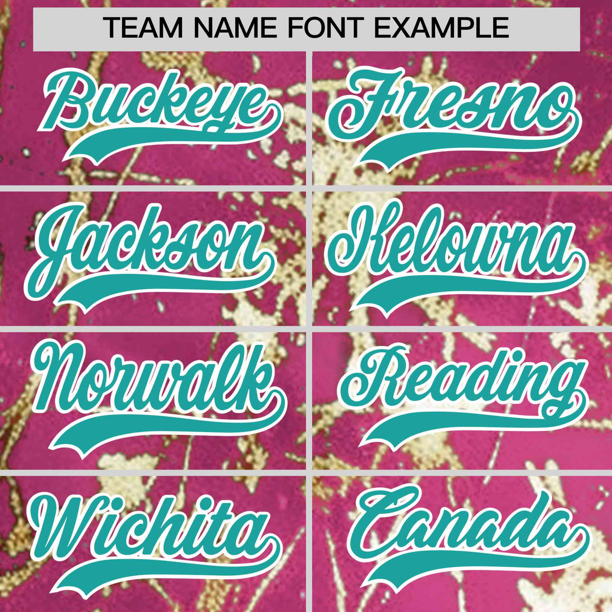 Custom Pink Aqua Metallic Gold Splatter Urban Streetwear Baseball Jersey