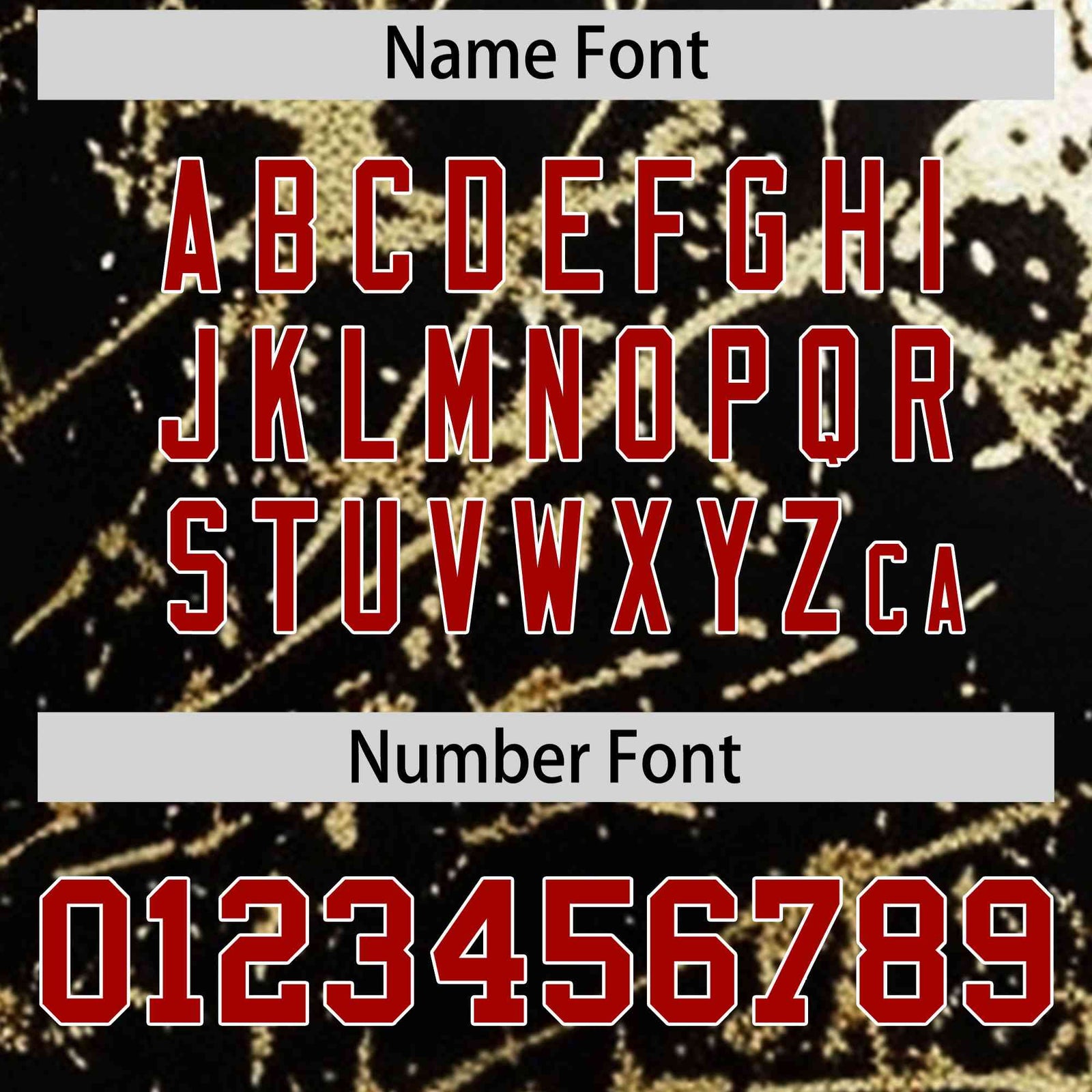 Custom Black Red Metallic Gold Splatter Breathable&Wrinkle-Resistant Baseball Jersey