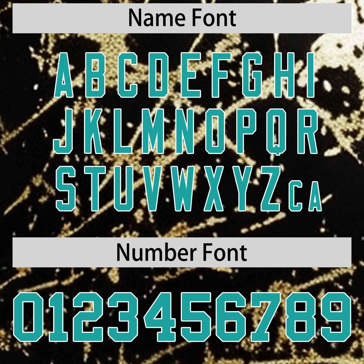 Custom Black Aqua Metallic Gold Splatter Urban Streetwear Baseball Jersey