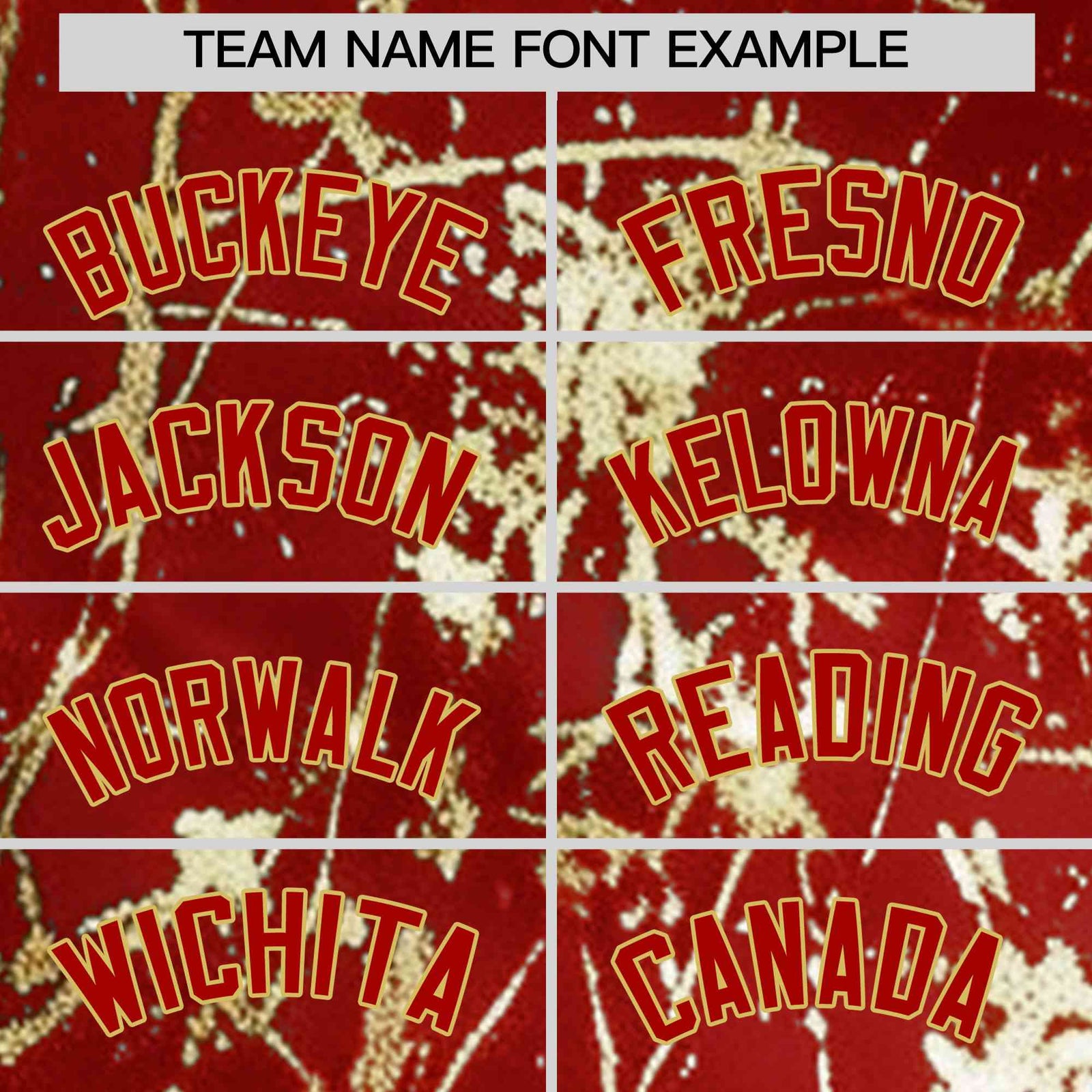 Custom Red Old Gold Metallic Gold Splatter Breathable&Wrinkle-Resistant Baseball Jersey