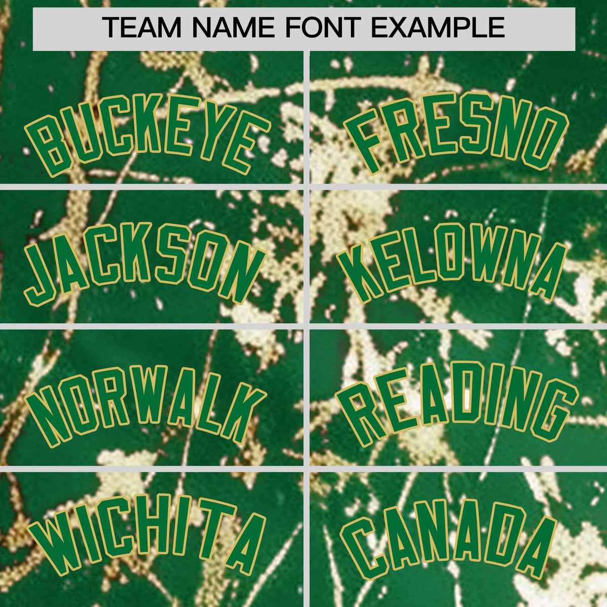 Custom Kelly Green Old Gold Shiny Gold Cracked Texture Baseball Jersey
