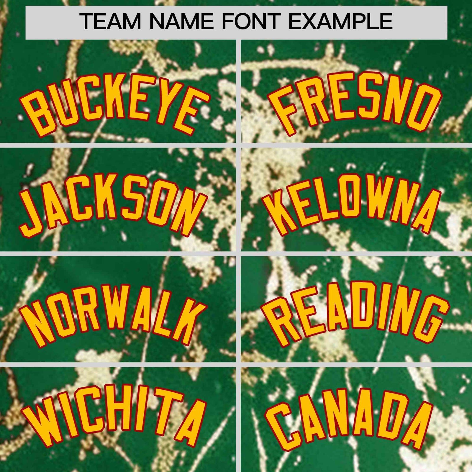 Custom Kelly Green Yellow Black&Gold Marble Print Clubwear Party Streetwear Baseball Jersey