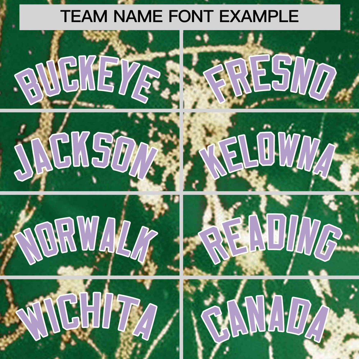 Custom Kelly Green Light Purple Metallic Gold Splatter Urban Streetwear Baseball Jersey