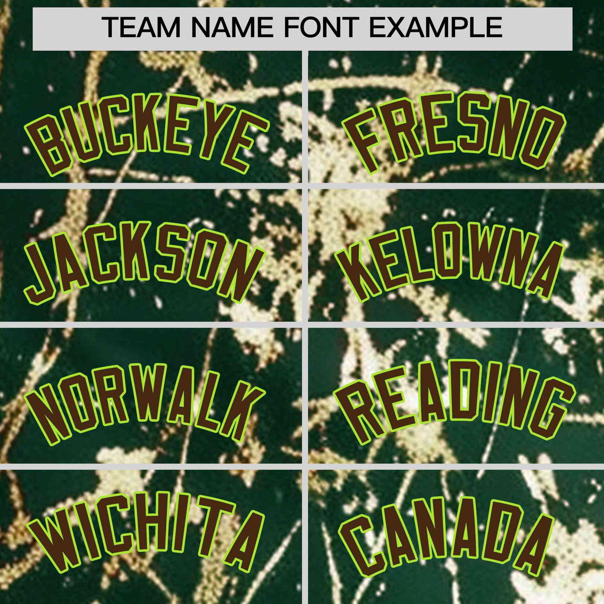 Custom Green Brown Metallic Gold Splatter Breathable&amp;Wrinkle-Resistant Baseball Jersey