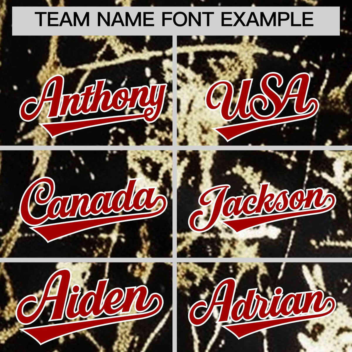 Custom Black Red Metallic Gold Splatter Breathable&amp;Wrinkle-Resistant Baseball Jersey| KXKSHOP