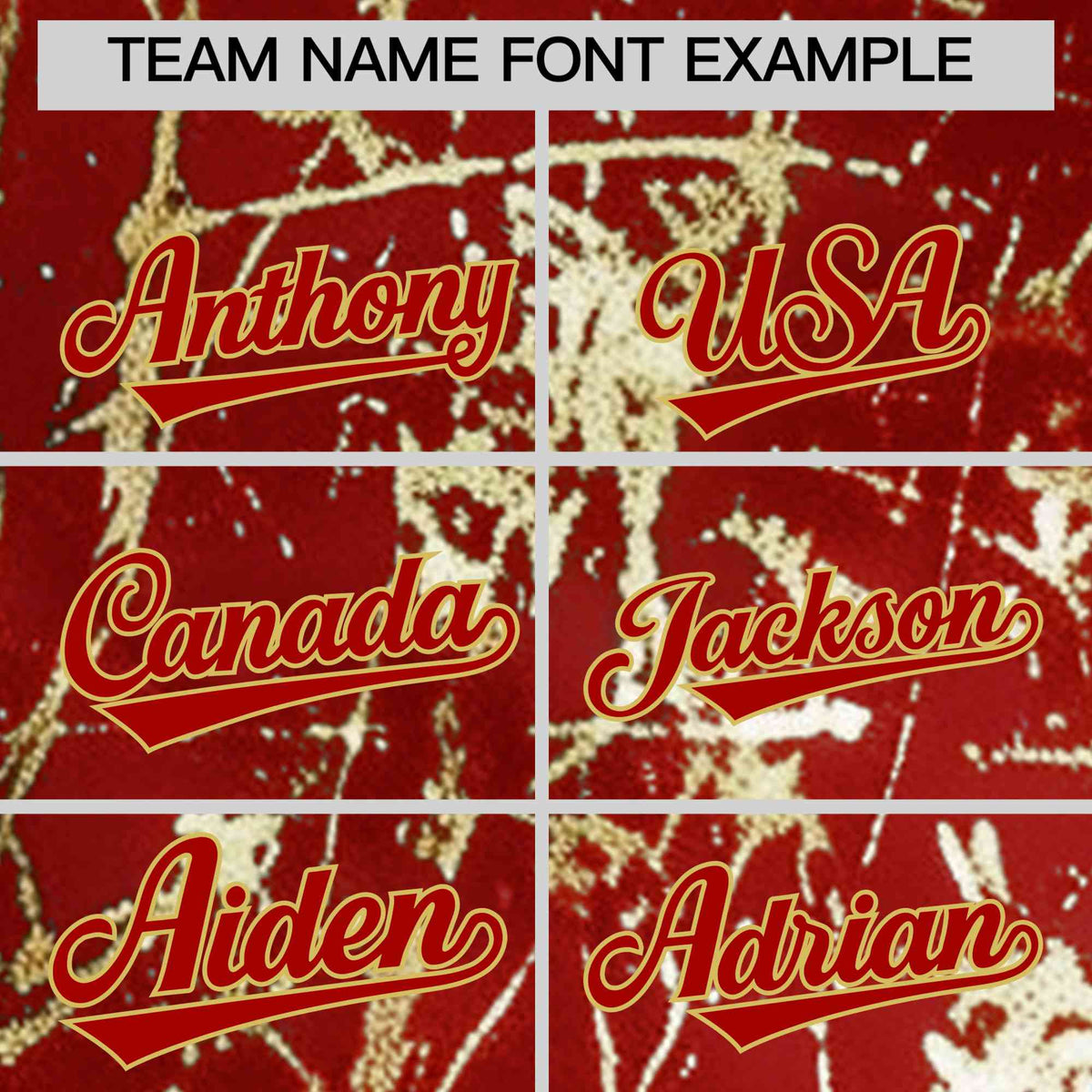 Custom Red Old Gold Metallic Gold Splatter Breathable&amp;Wrinkle-Resistant Baseball Jersey| KXKSHOP
