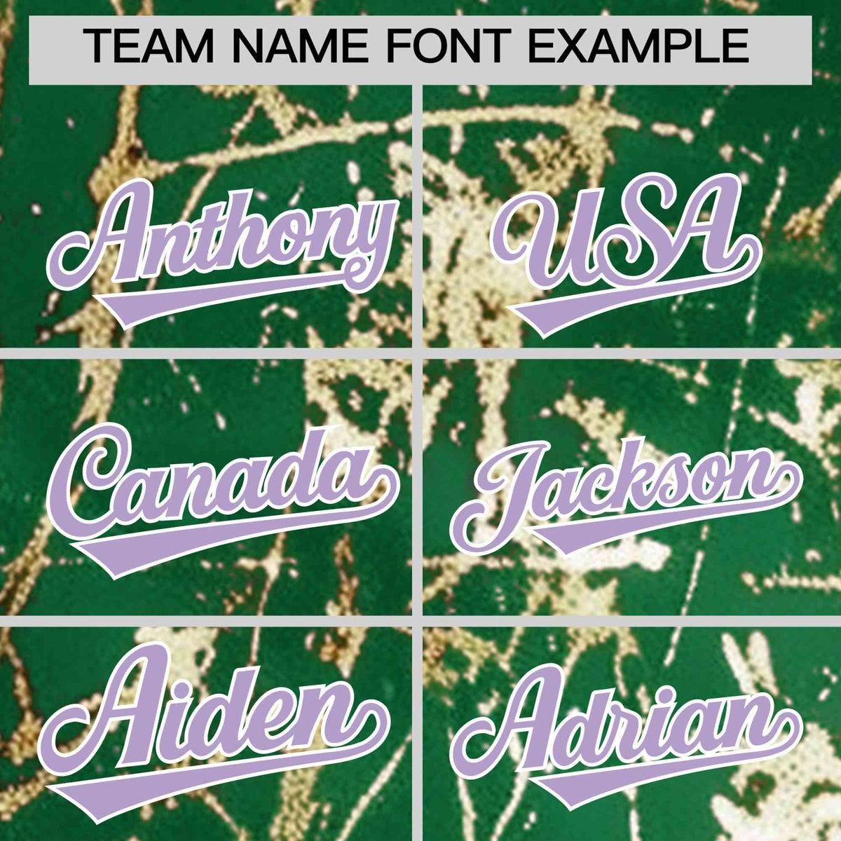 Custom Kelly Green Light Purple Metallic Gold Splatter Urban Streetwear Baseball Jersey| KXKSHOP