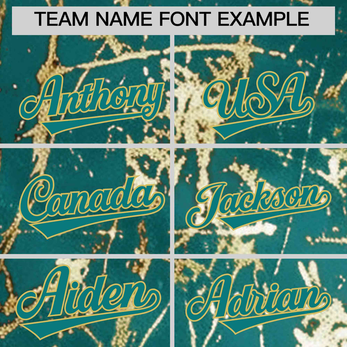 Custom Teal Old Gold Shiny Gold Cracked Texture Baseball Jersey| KXKSHOP