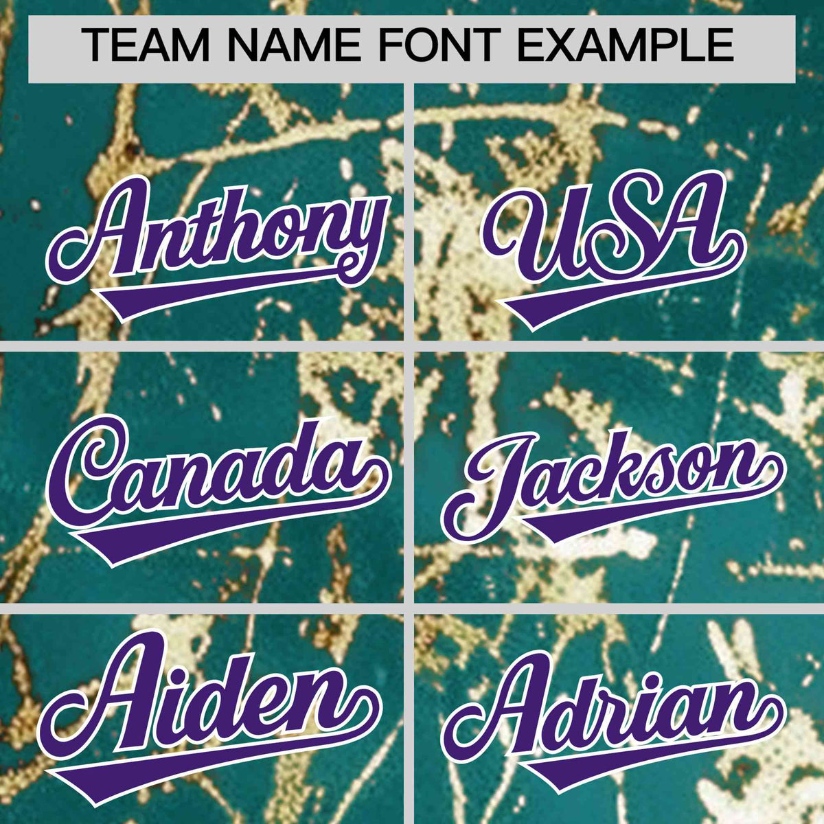 Custom Teal Purple Metallic Gold Splatter Urban Streetwear Baseball Jersey| KXKSHOP