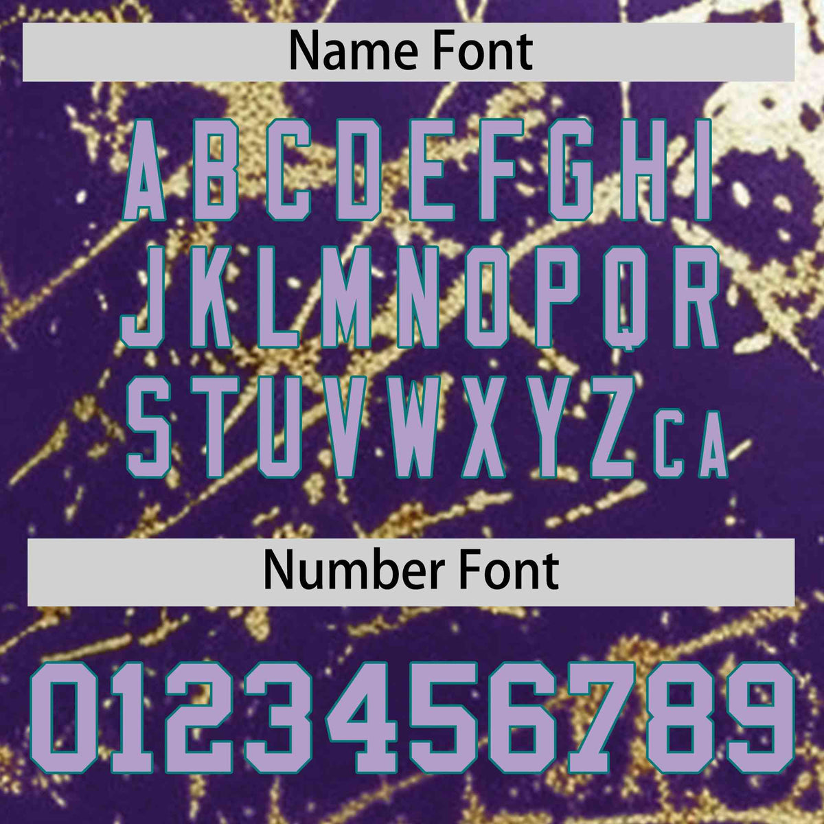 Custom Purple Light Purple Metallic Gold Splatter Breathable&amp;Wrinkle-Resistant Baseball Jersey