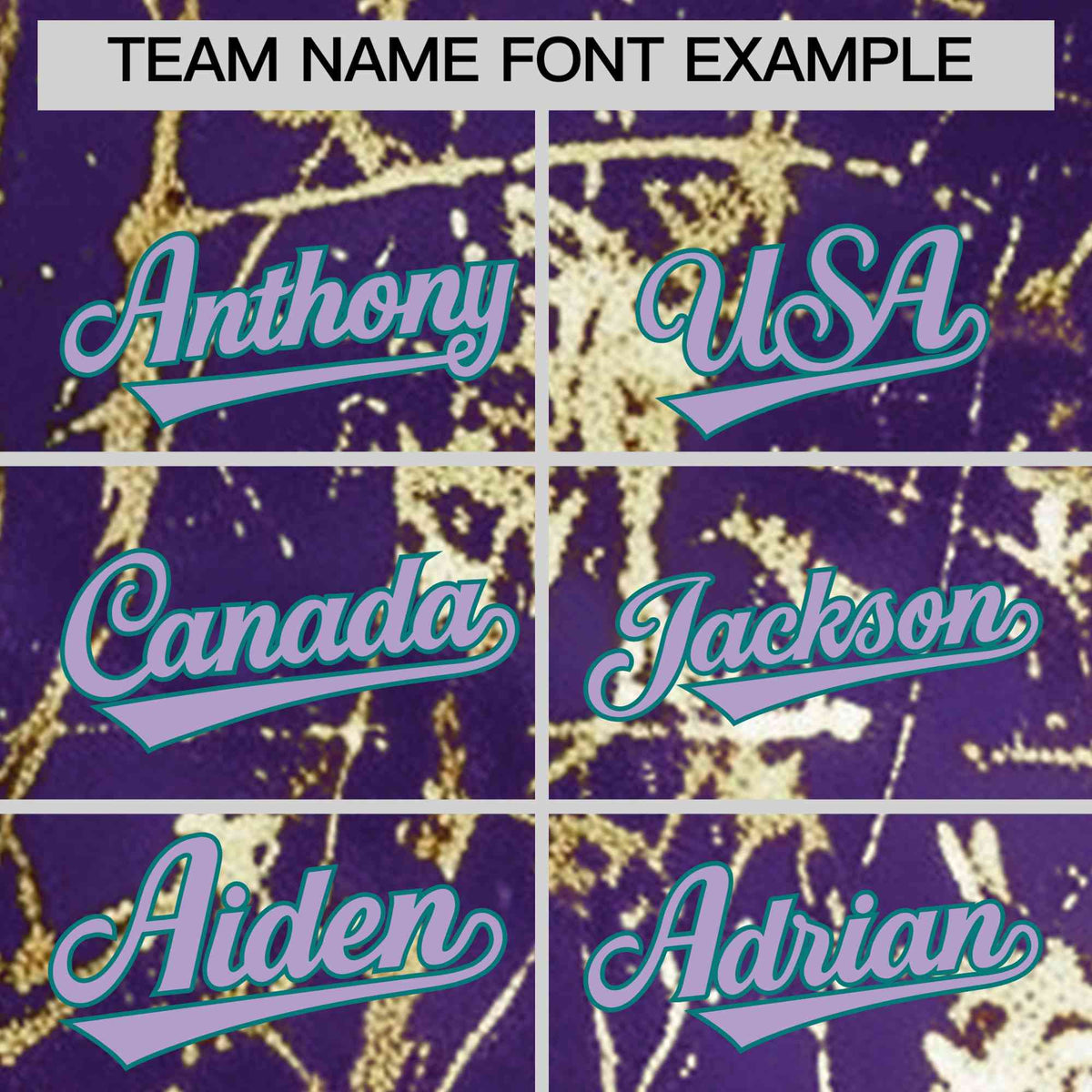 Custom Purple Light Purple Metallic Gold Splatter Breathable&amp;Wrinkle-Resistant Baseball Jersey| KXKSHOP