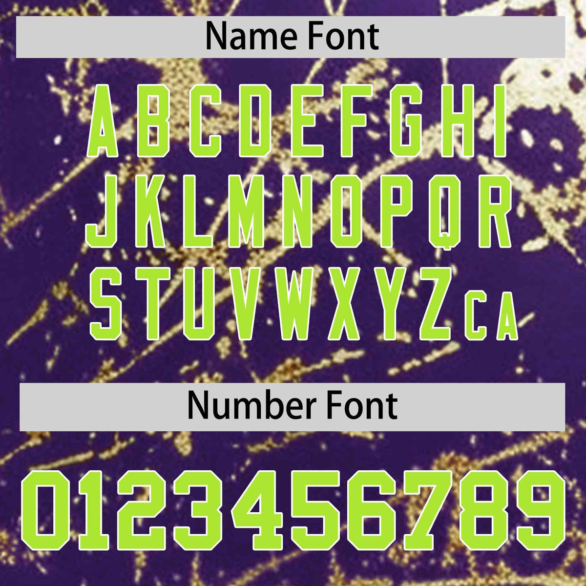 Custom Purple Neon Green Metallic Gold Splatter Urban Streetwear Baseball Jersey