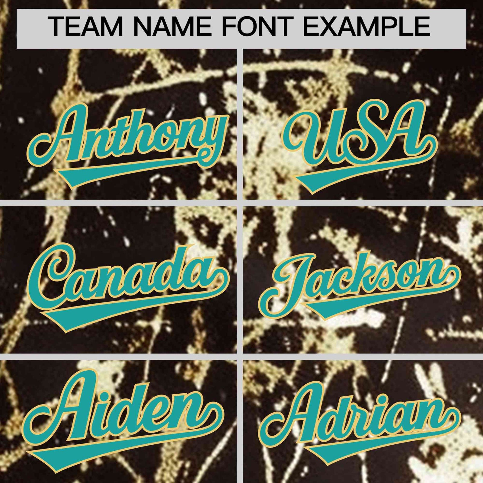 Custom Brown Aqua Metallic Gold Splatter Breathable&Wrinkle-Resistant Baseball Jersey| KXKSHOP