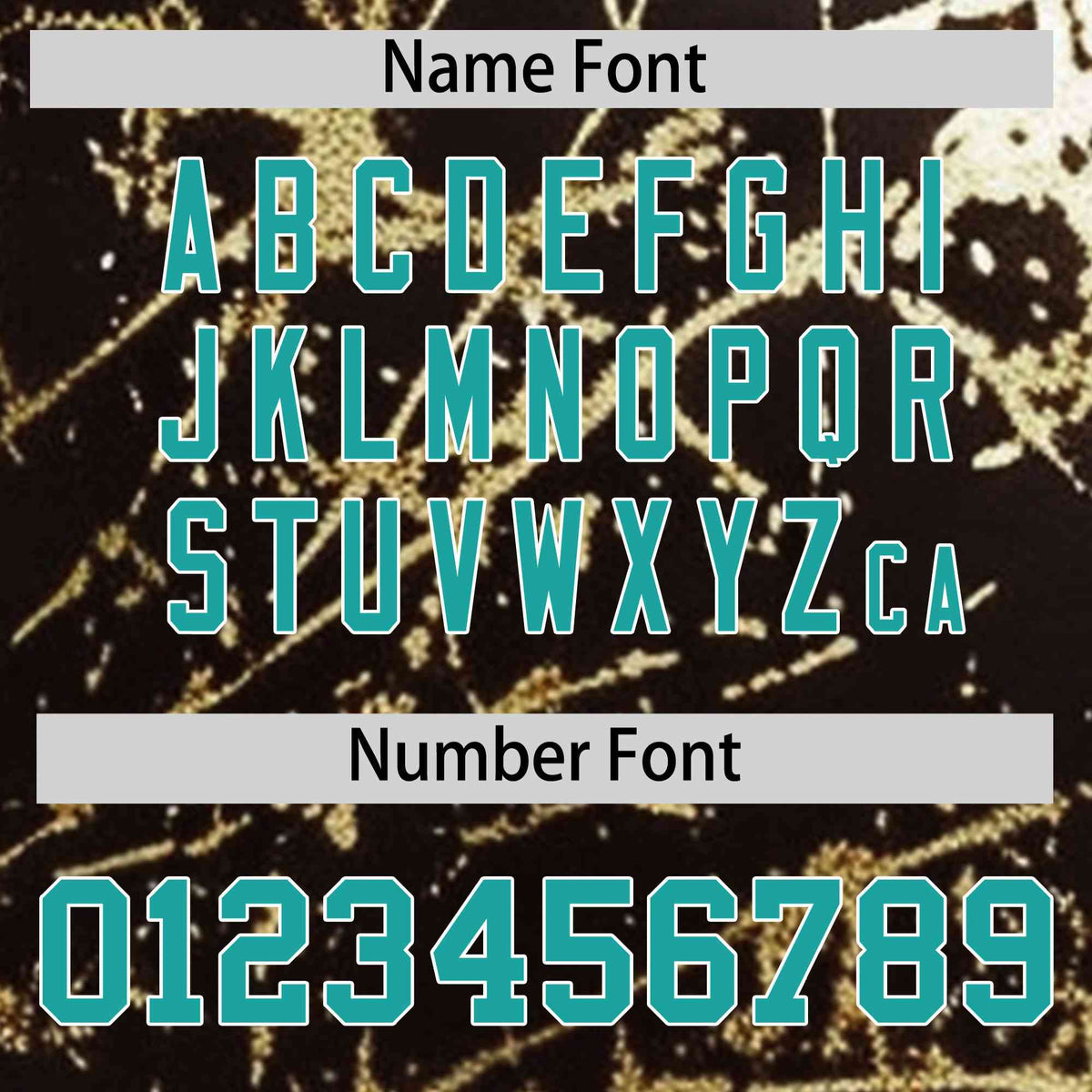 Custom Brown Aqua Metallic Gold Splatter Urban Streetwear Baseball Jersey