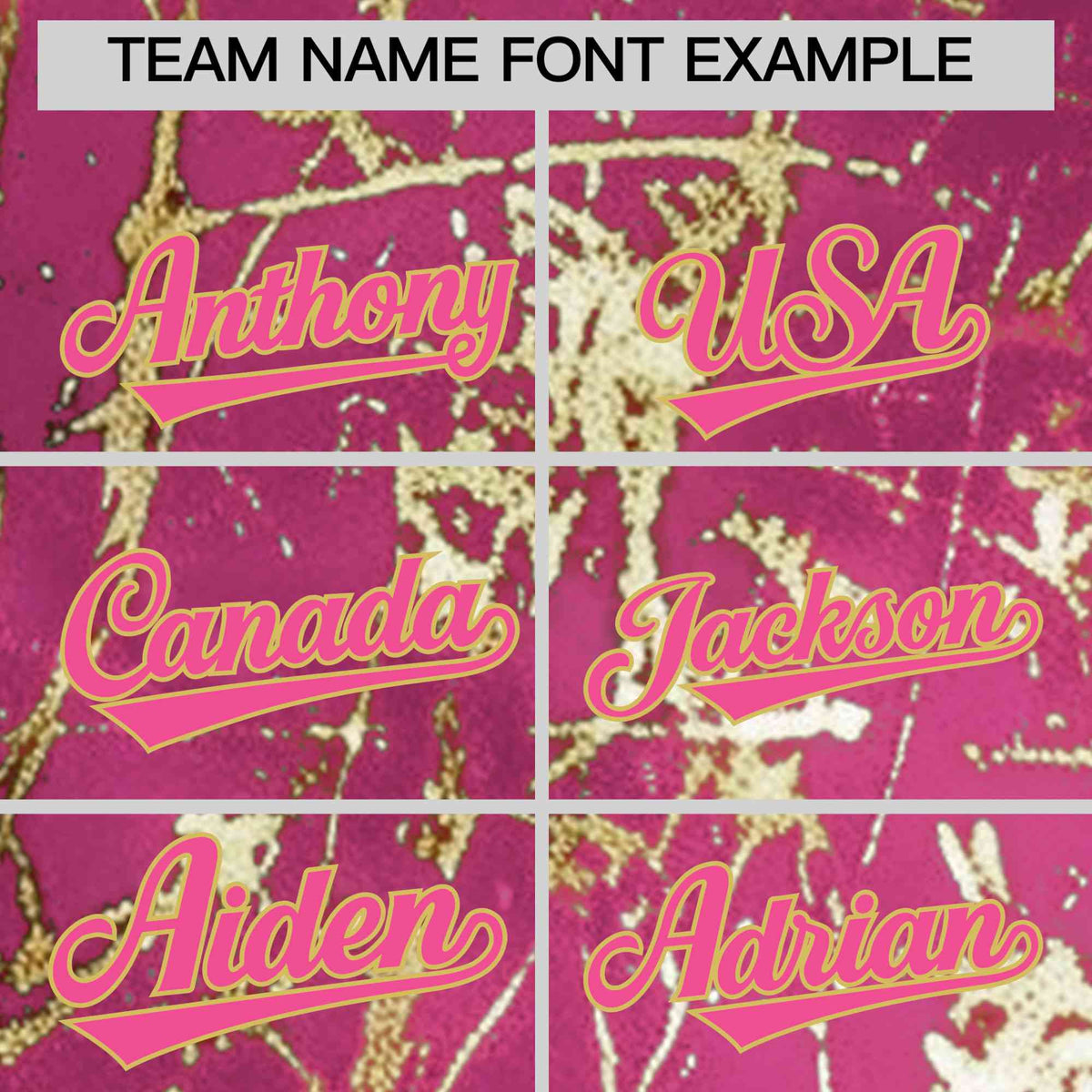 Custom Pink Old Gold Shiny Gold Cracked Texture Baseball Jersey| KXKSHOP
