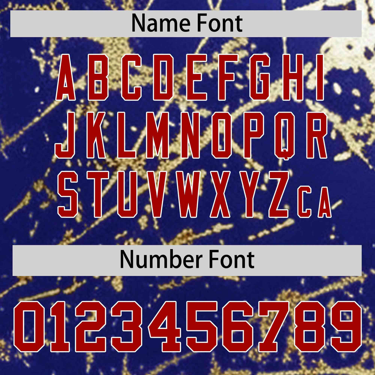 Custom Royal Red Metallic Gold Splatter Breathable&amp;Wrinkle-Resistant Baseball Jersey