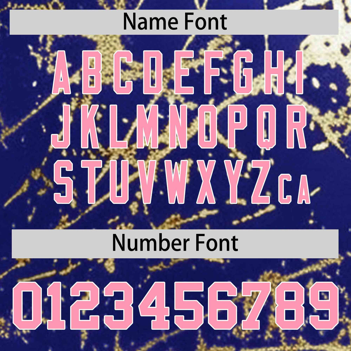 Custom Royal Light Pink Metallic Gold Splatter Urban Streetwear Baseball Jersey