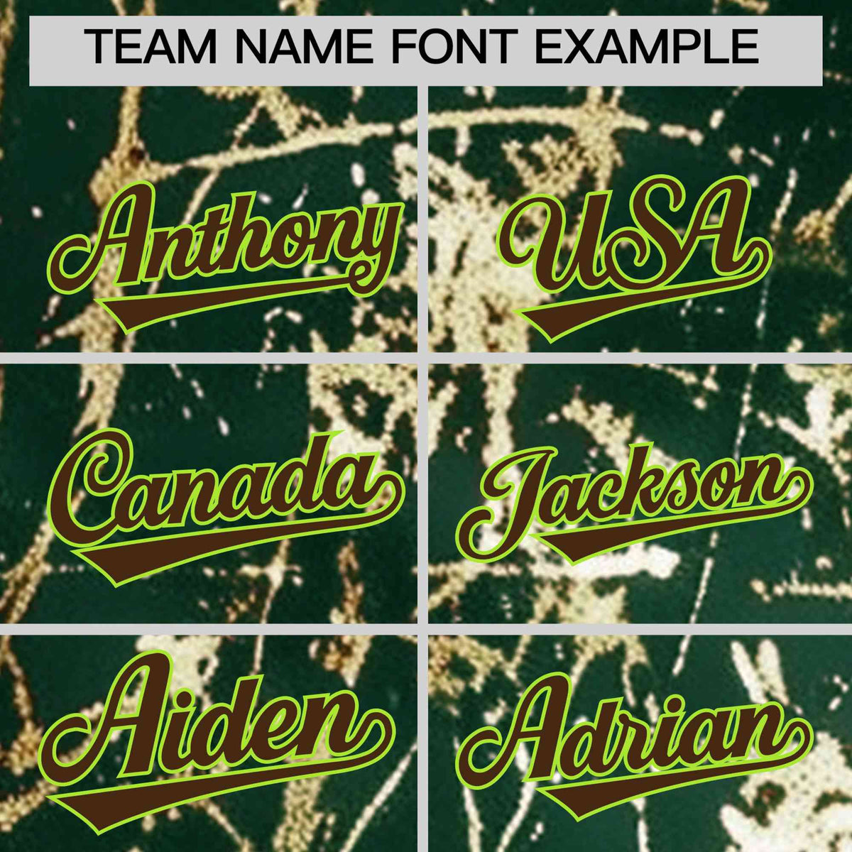 Custom Green Brown Metallic Gold Splatter Breathable&amp;Wrinkle-Resistant Baseball Jersey| KXKSHOP
