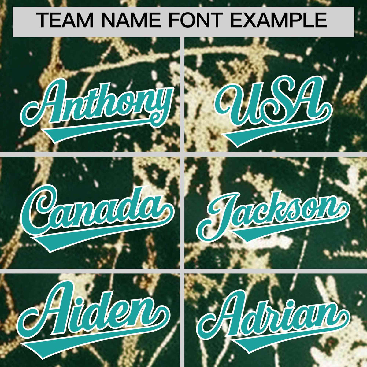 Custom Green Aqua Metallic Gold Splatter Urban Streetwear Baseball Jersey| KXKSHOP