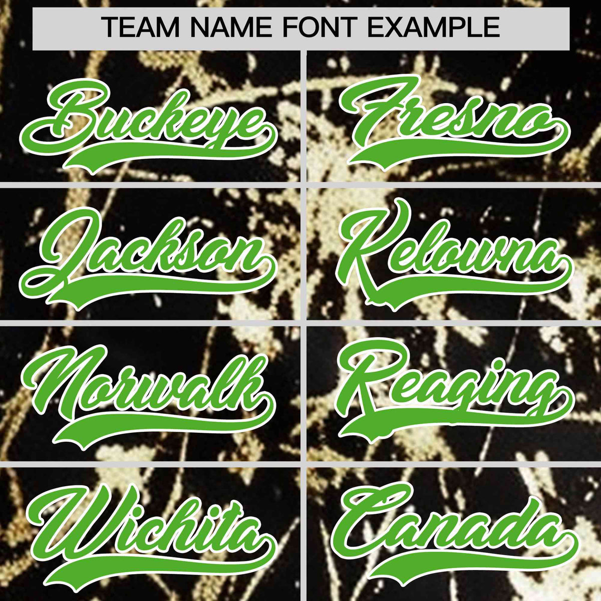 Custom Black Light Green Metallic Gold Splatter Breathable&amp;Wrinkle-Resistant Baseball Jersey