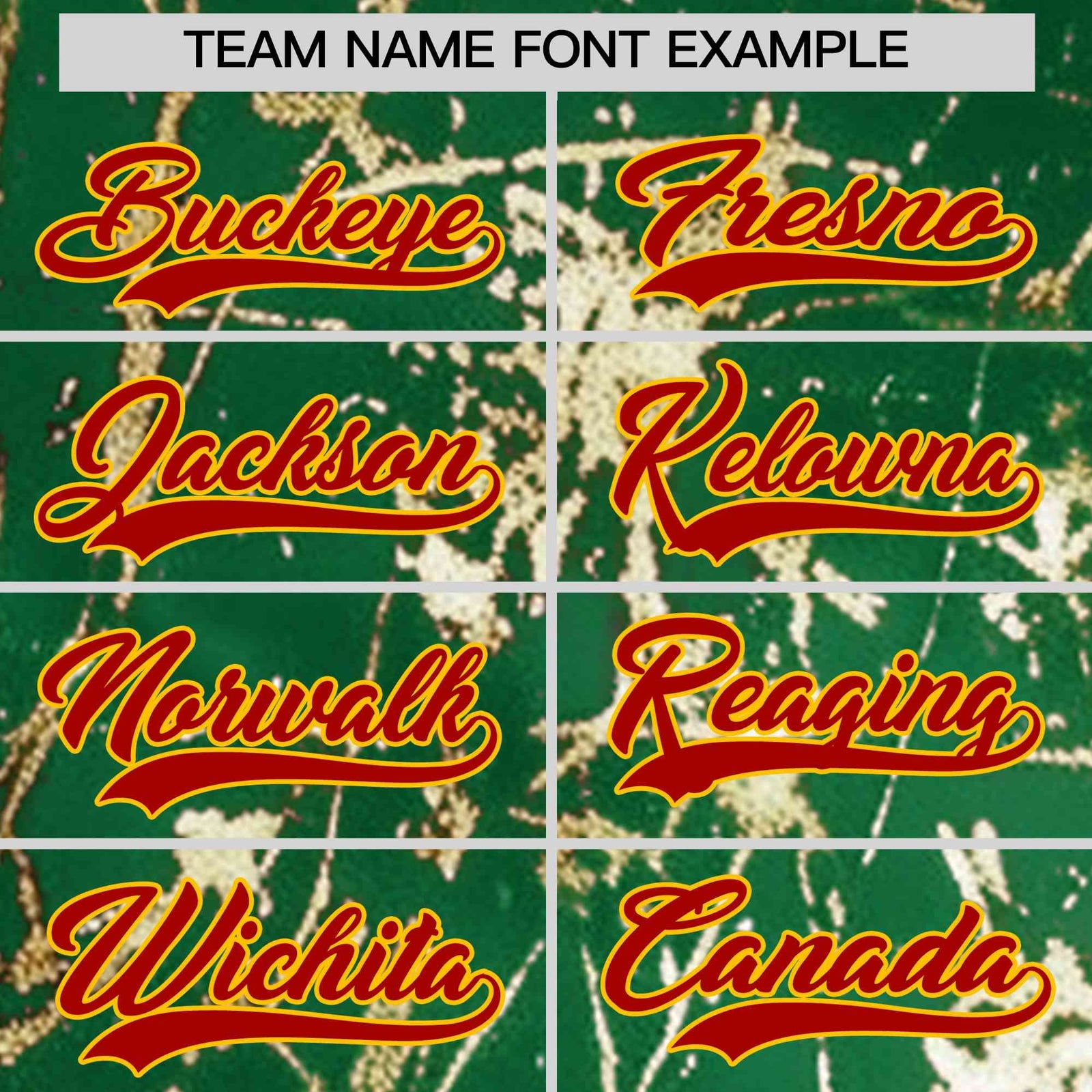 Custom Kelly Green Red Metallic Gold Splatter Breathable&Wrinkle-Resistant Baseball Jersey