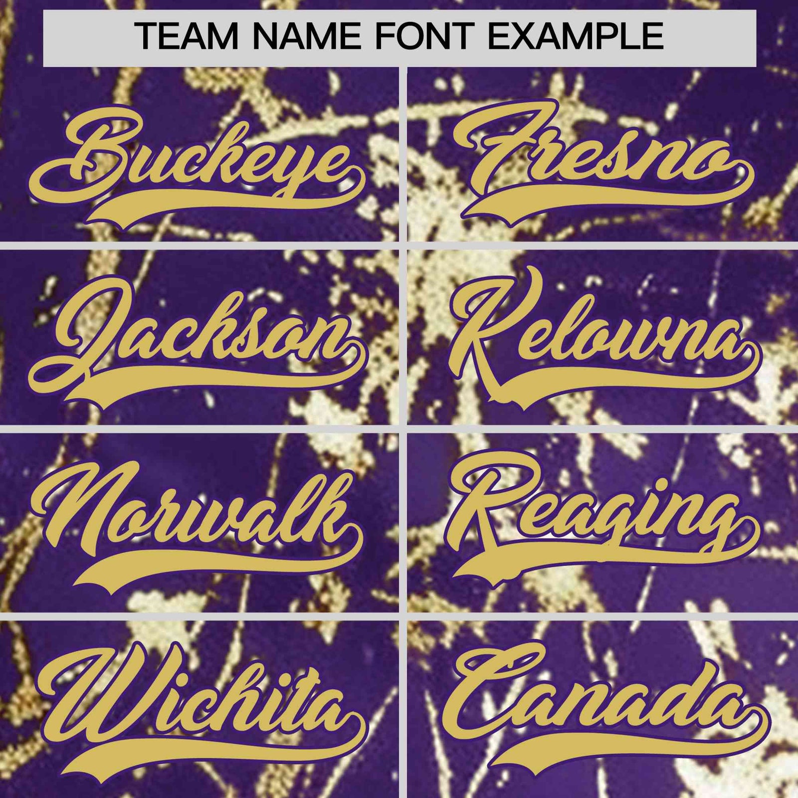 Custom Purple Old Gold Black&Shiny Gold Cracked Foil Hip Hop Button Down Baseball Jersey