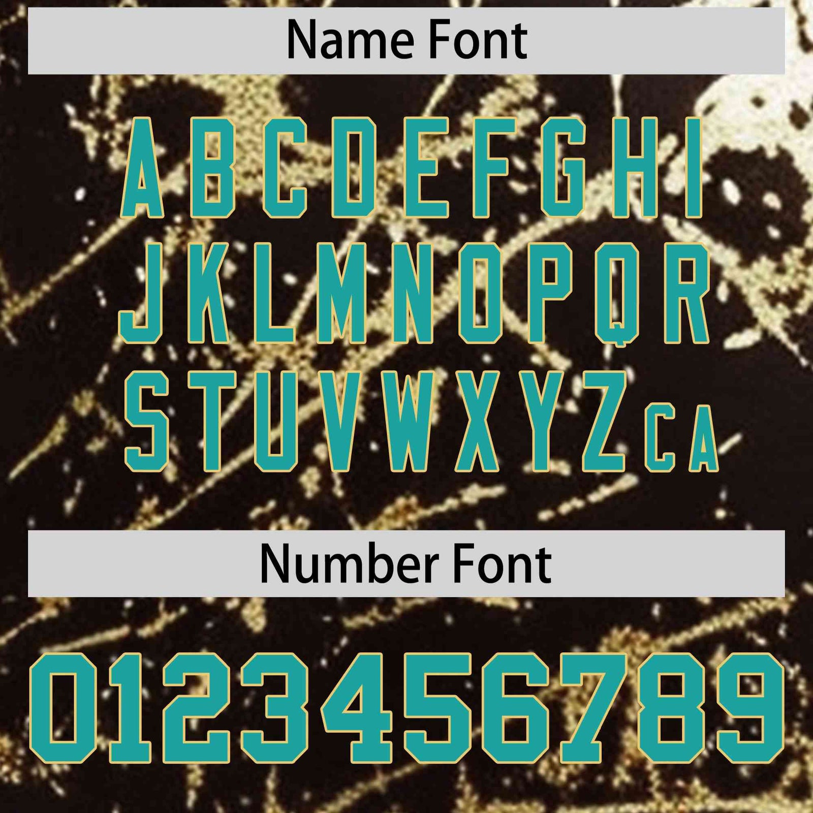 Custom Brown Aqua Metallic Gold Splatter Breathable&Wrinkle-Resistant Baseball Jersey