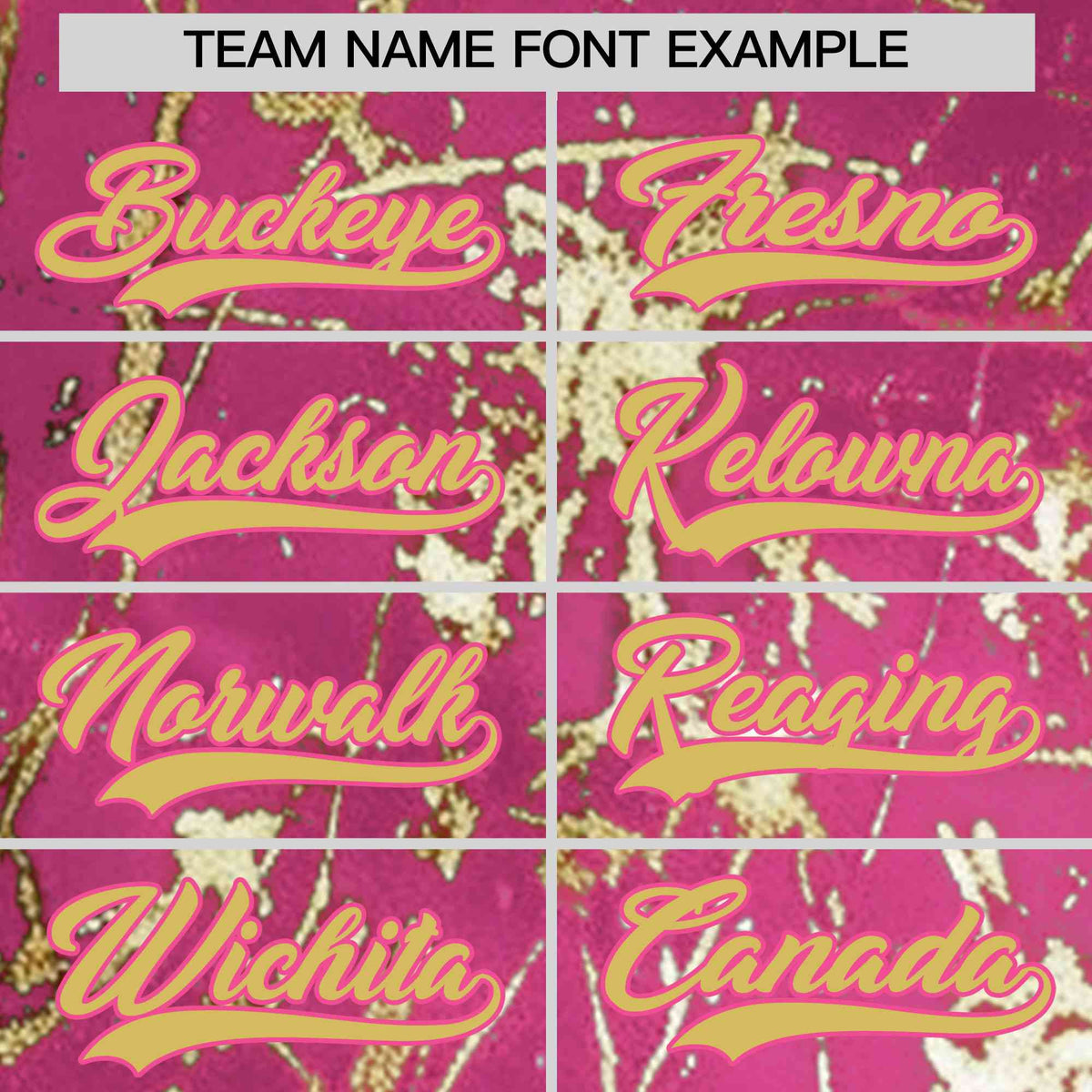 Custom Pink Old Gold Black&amp;Shiny Gold Cracked Foil Hip Hop Button Down Baseball Jersey