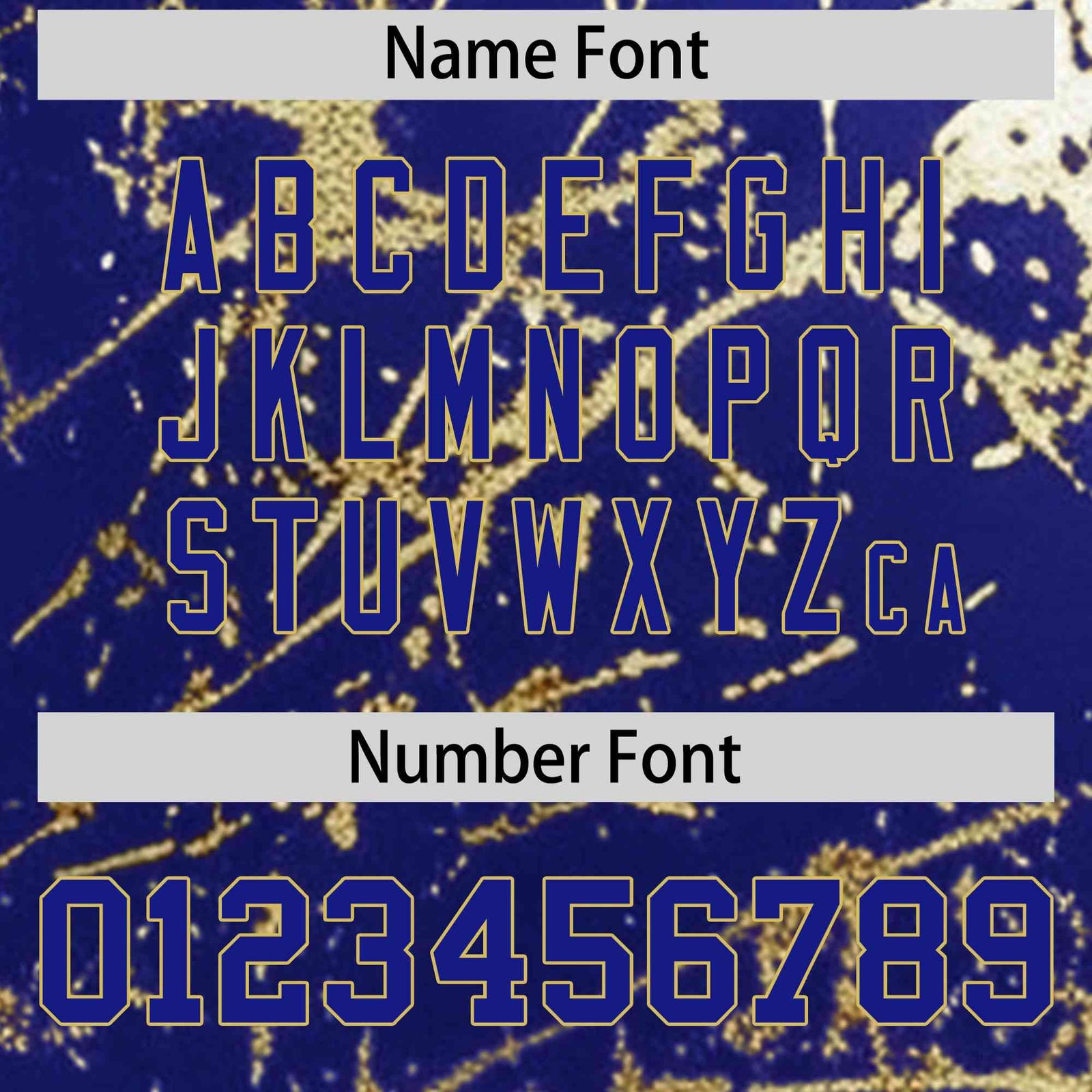 Custom Royal Old Gold Shiny Gold Cracked Texture Baseball Jersey