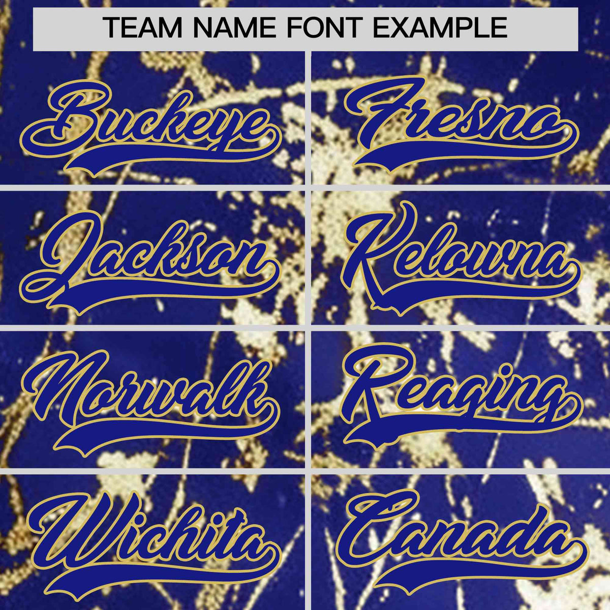 Custom Royal Old Gold Shiny Gold Cracked Texture Baseball Jersey