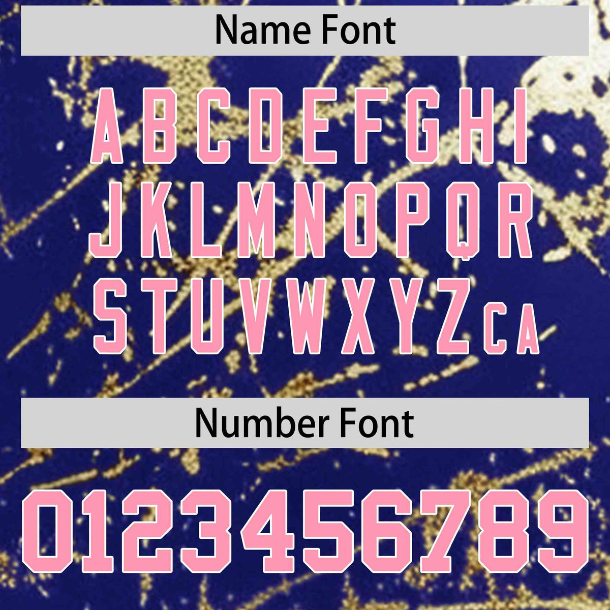 Custom Royal Light Pink Metallic Gold Splatter Urban Streetwear Baseball Jersey