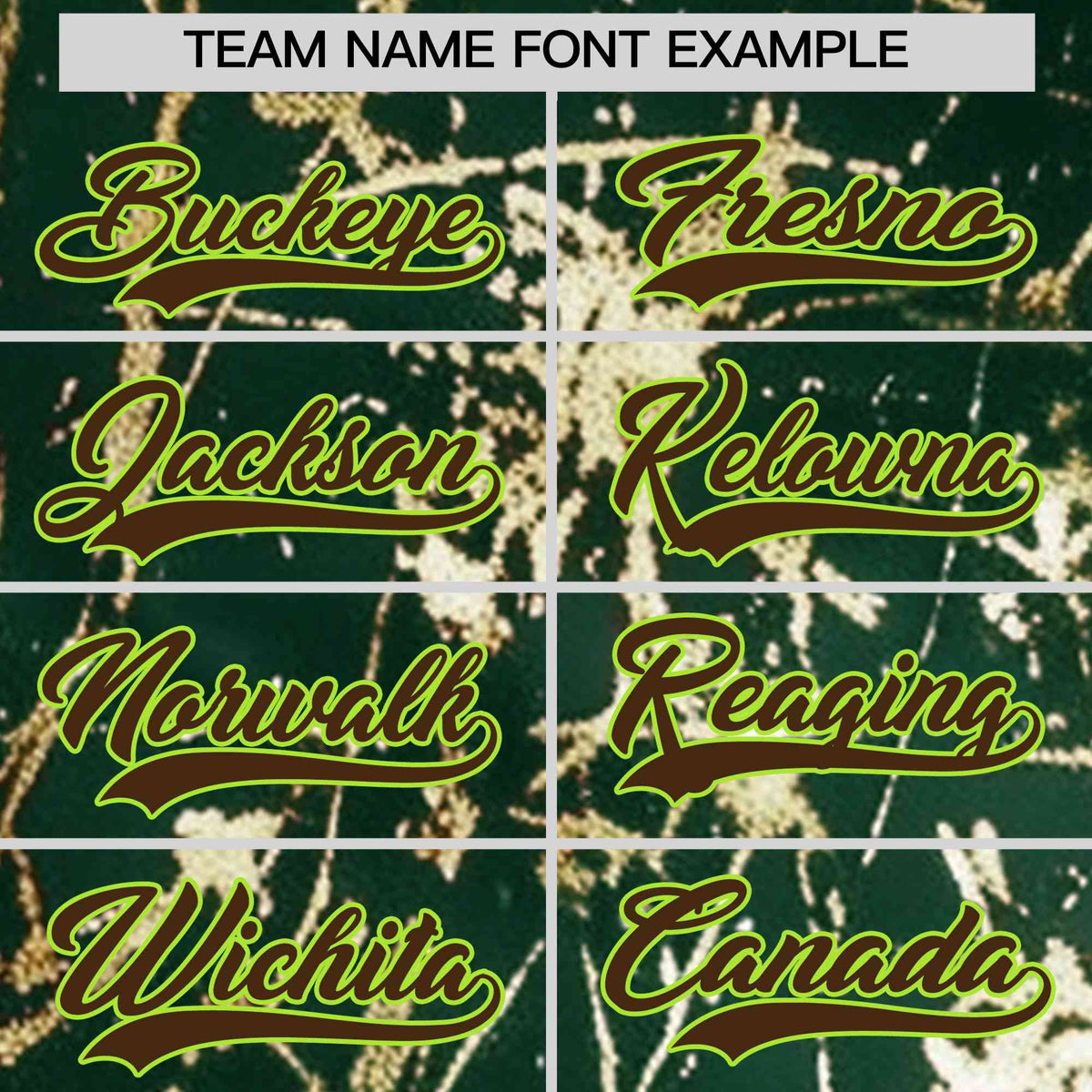 Custom Green Brown Metallic Gold Splatter Breathable&amp;Wrinkle-Resistant Baseball Jersey