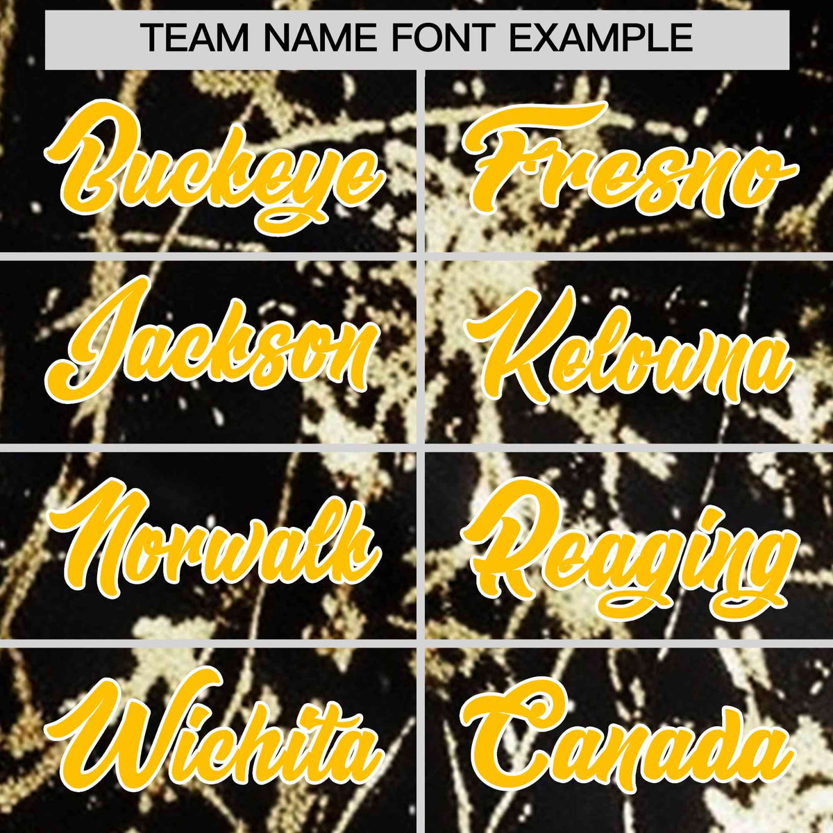 Custom Black Yellow Shiny Gold Cracked Texture Baseball Jersey
