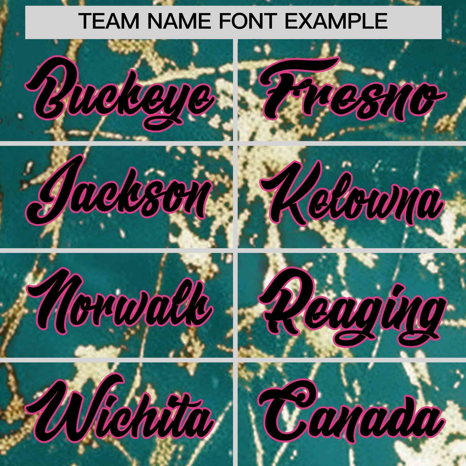 Custom Teal Black Metallic Gold Splatter Breathable&Wrinkle-Resistant Baseball Jersey