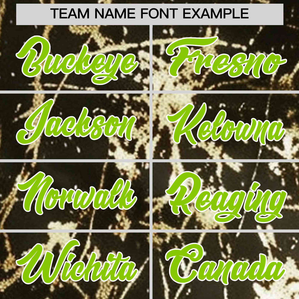 Custom Olive Neon Green Metallic Gold Splatter Urban Streetwear Baseball Jersey