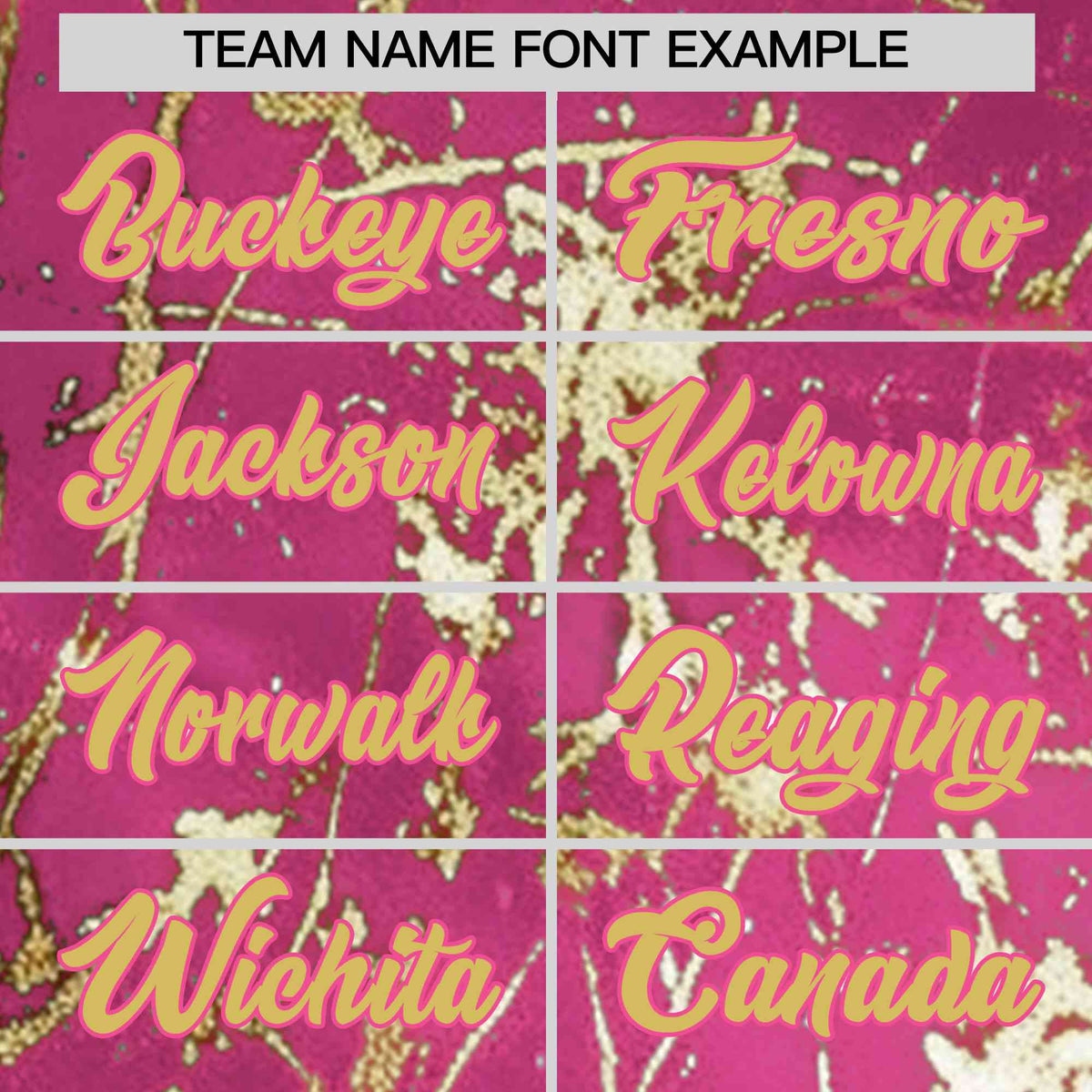 Custom Pink Old Gold Black&amp;Shiny Gold Cracked Foil Hip Hop Button Down Baseball Jersey