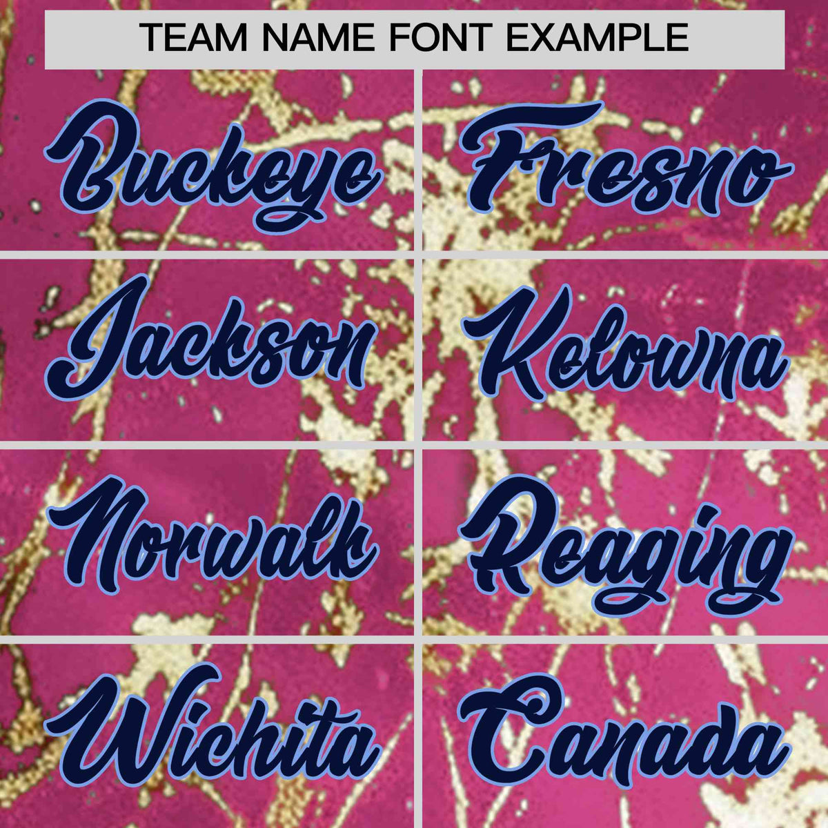 Custom Pink Navy Metallic Gold Splatter Breathable&amp;Wrinkle-Resistant Baseball Jersey