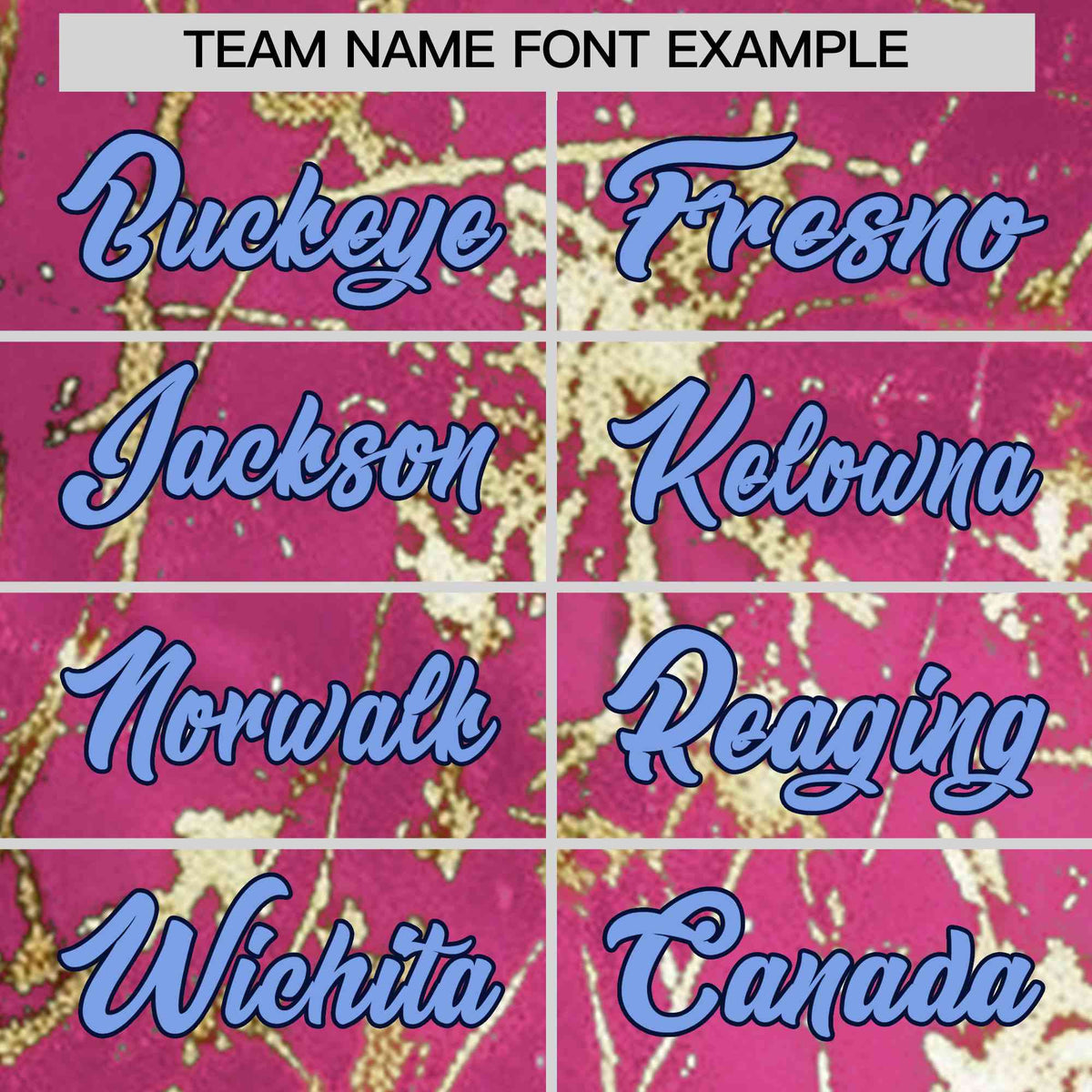 Custom Pink Light Blue Black&amp;Gold Marble Print Clubwear Party Streetwear Baseball Jersey