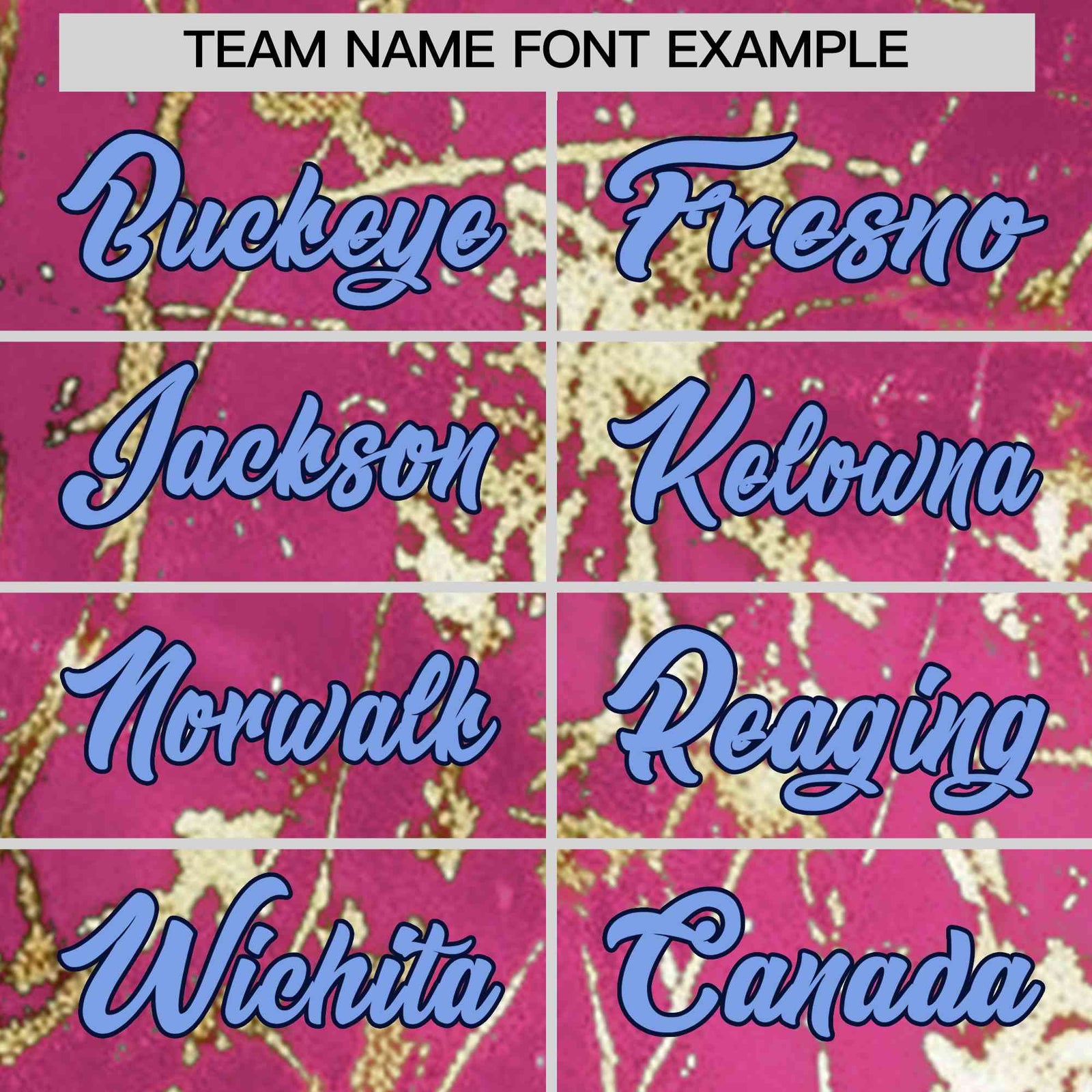 Custom Pink Light Blue Black&Gold Marble Print Clubwear Party Streetwear Baseball Jersey