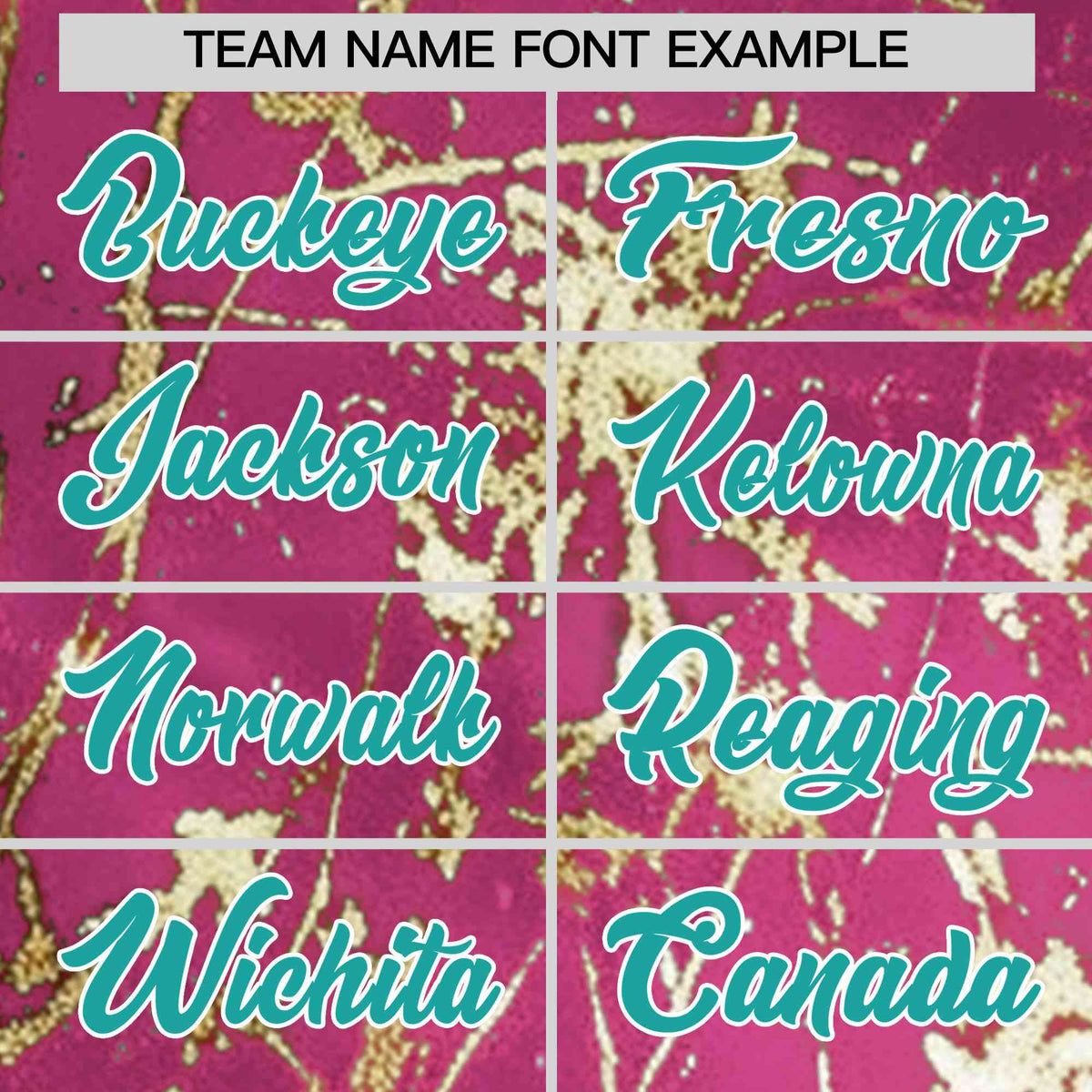 Custom Pink Aqua Metallic Gold Splatter Urban Streetwear Baseball Jersey