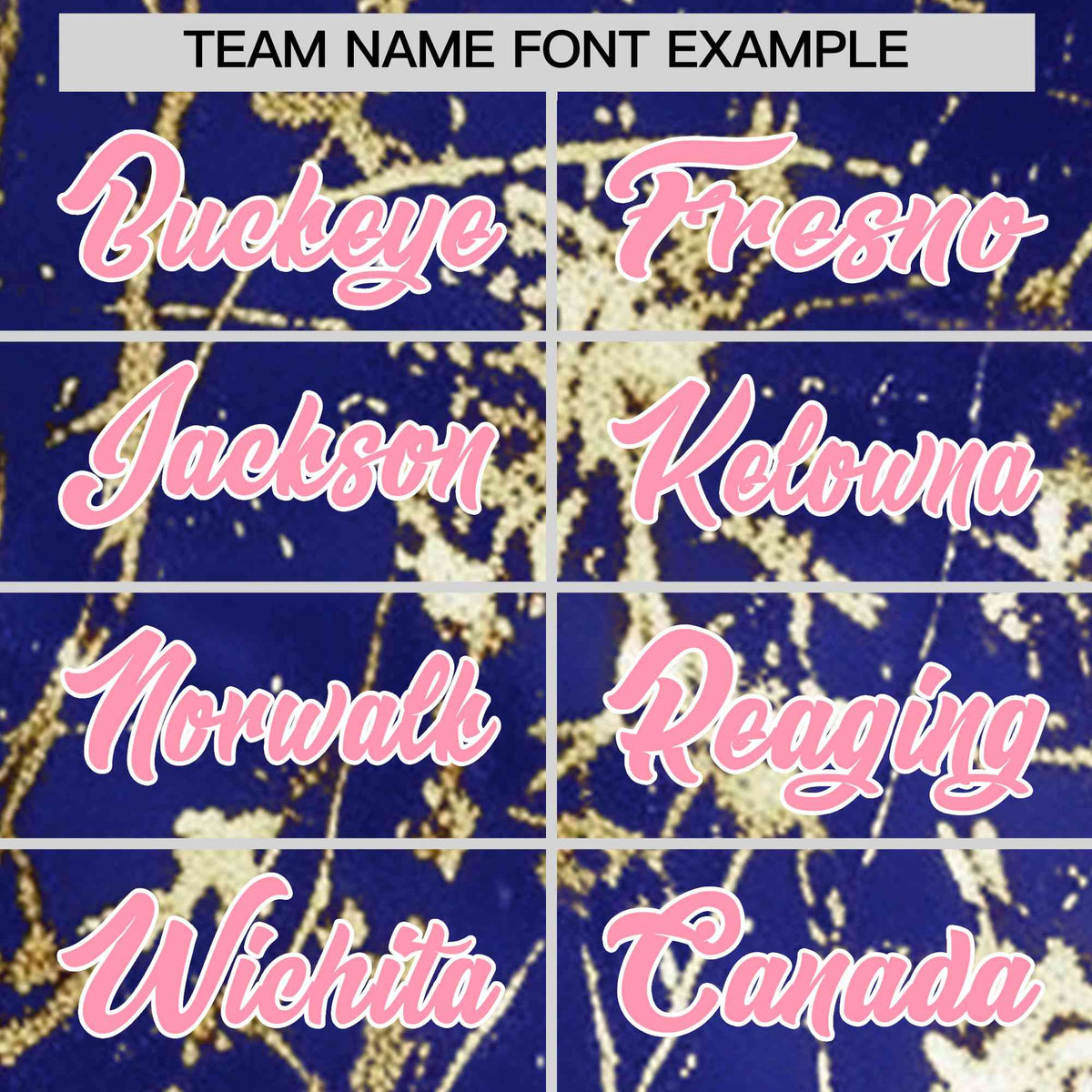 Custom Royal Light Pink Metallic Gold Splatter Urban Streetwear Baseball Jersey